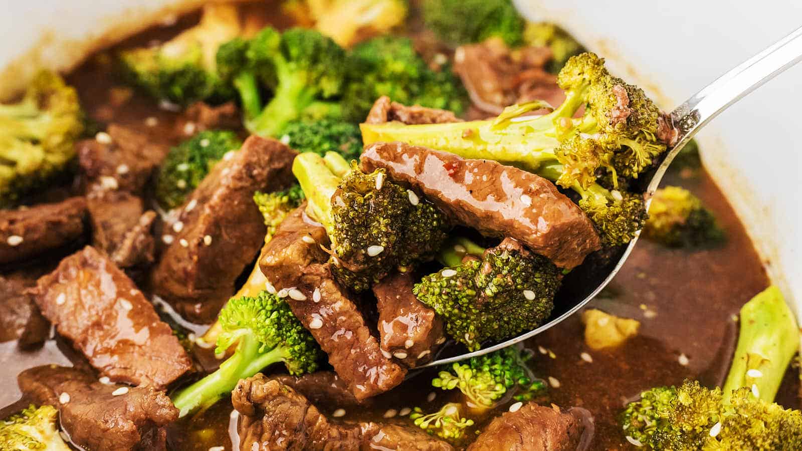 Crockpot Beef and Broccoli recipe by Cheerful Cook.
