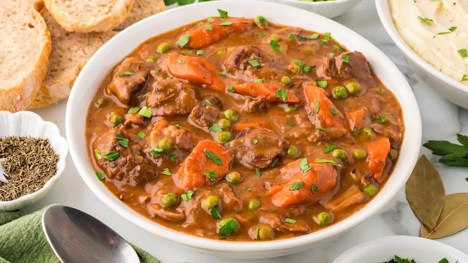 Crockpot Beef Stew recipe by Cheerful Cook.