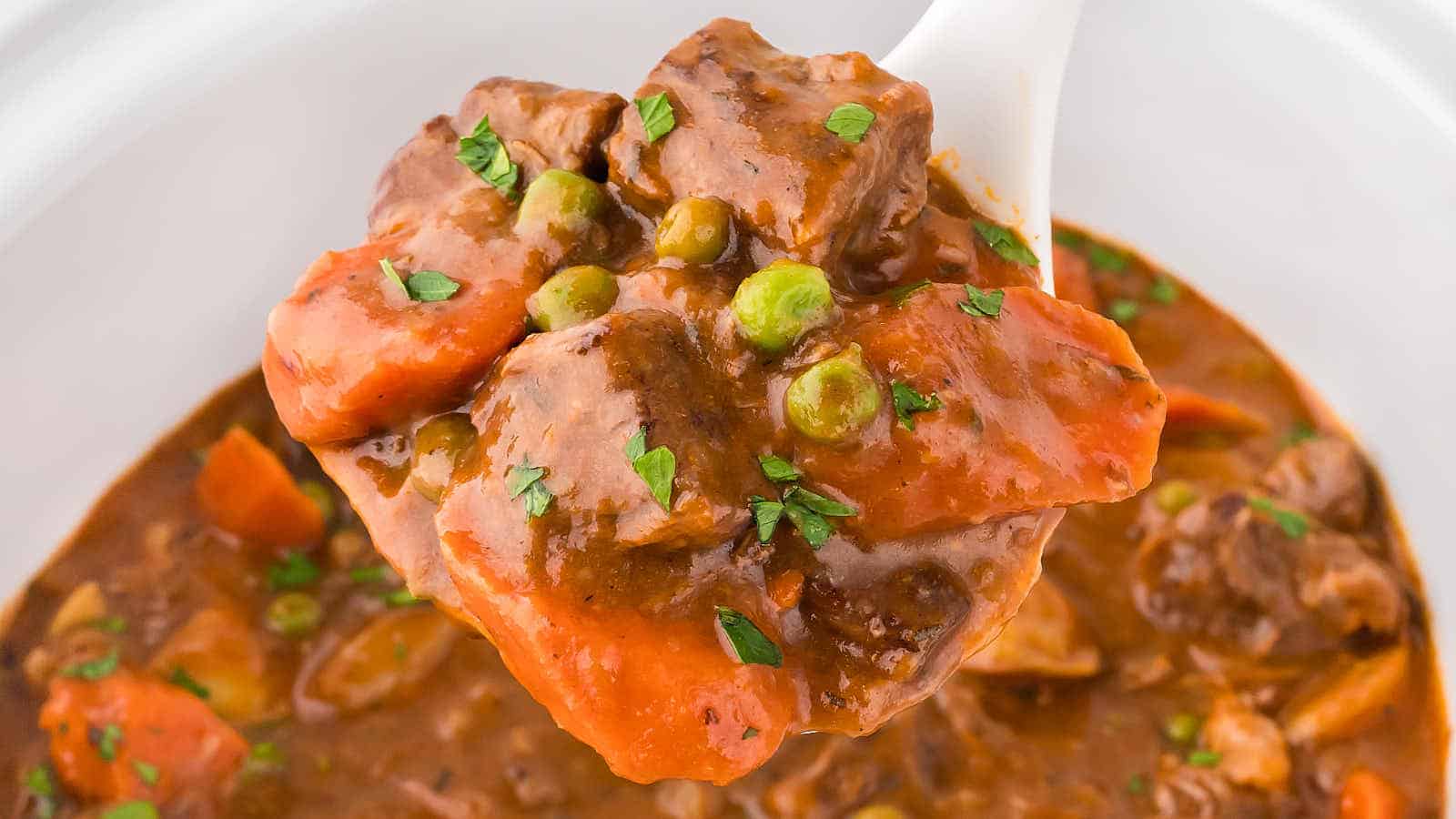Crockpot Beef Stew recipe by Cheerful Cook.