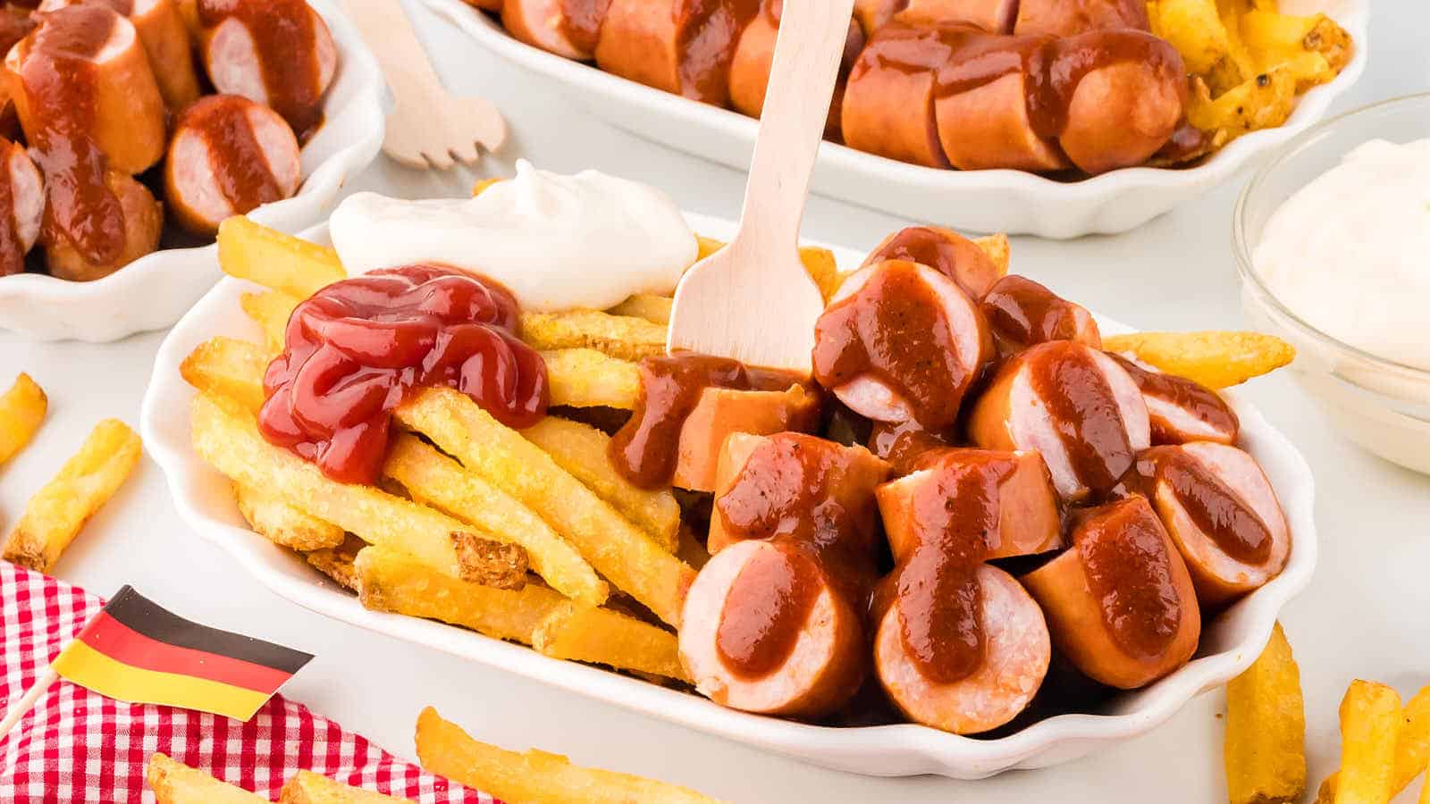 German Currywurst recipe by Cheerful Cook.