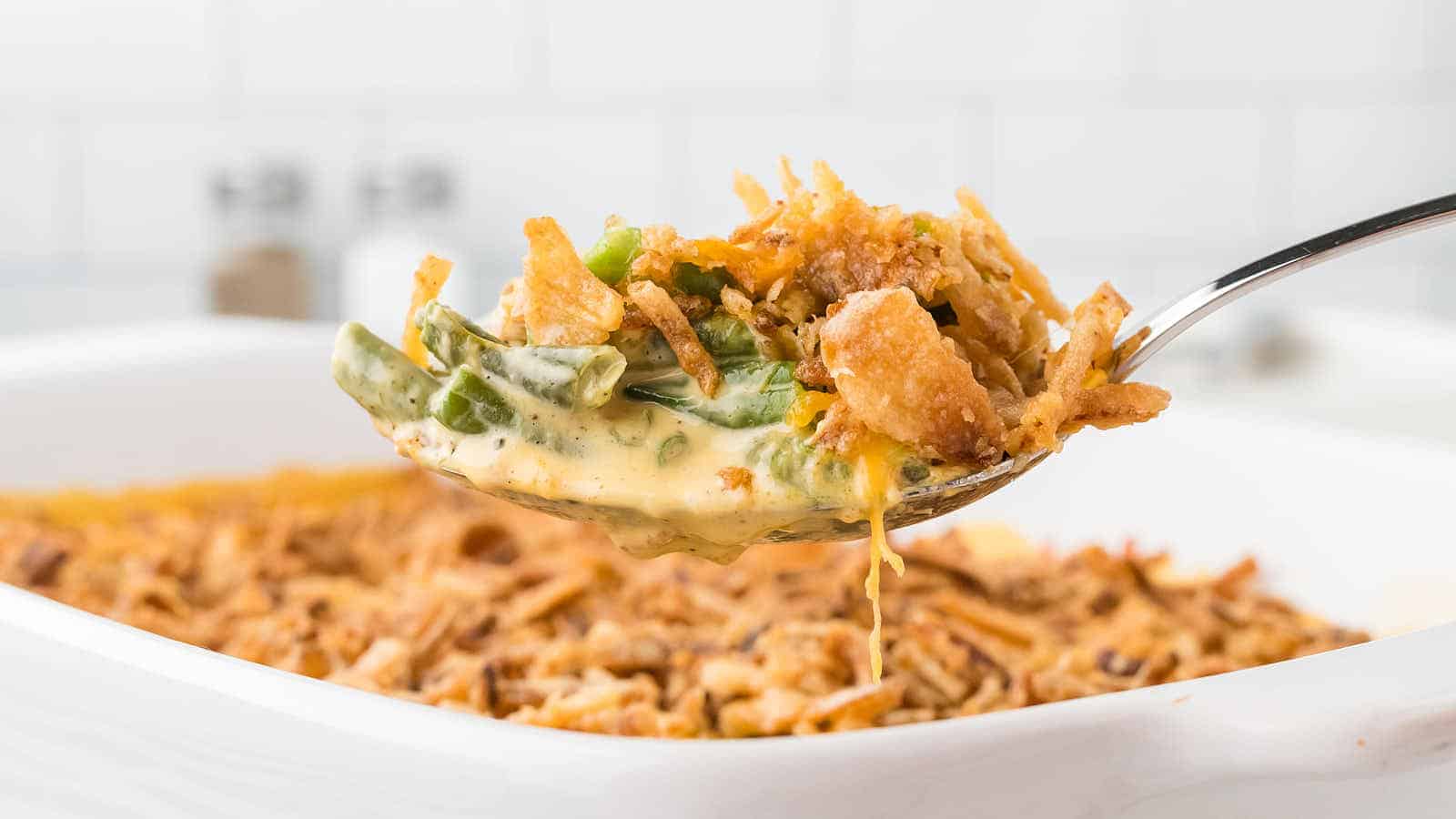 Green Bean Casserole recipe by Cheerful Cook.