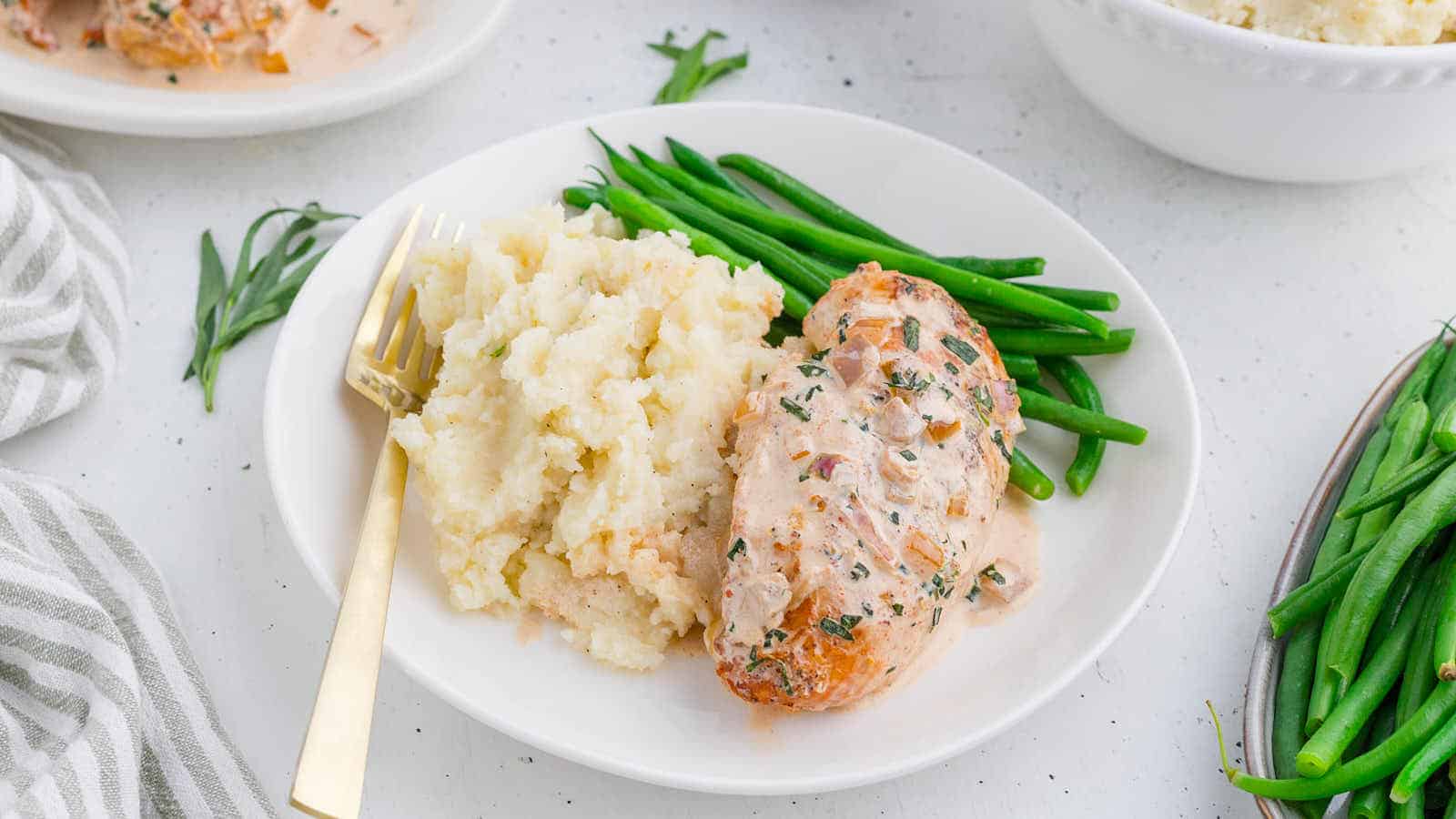 Tarragon Chicken recipe by Cheerful Cook.
