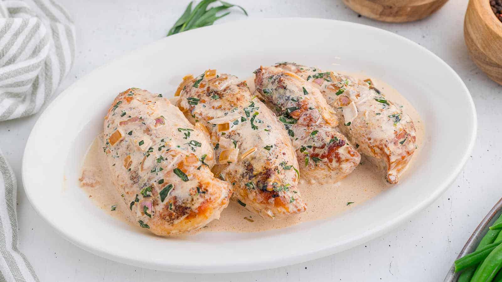 Tarragon Chicken recipe by Cheerful Cook.