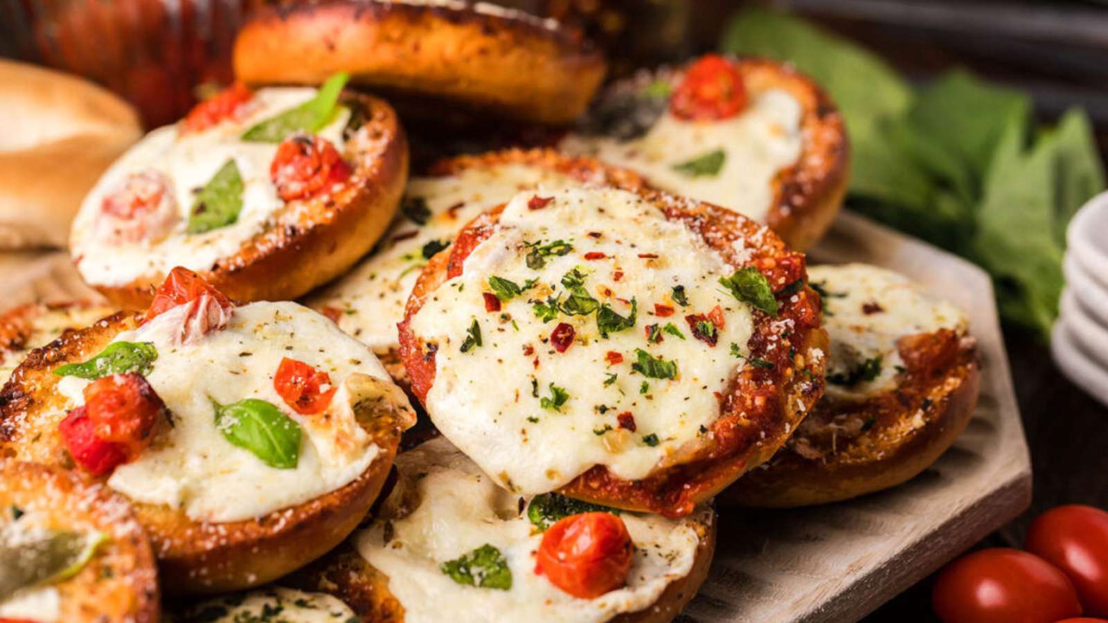 Homemade Mini Pizza Bagel Bites recipe by xoxoBella.