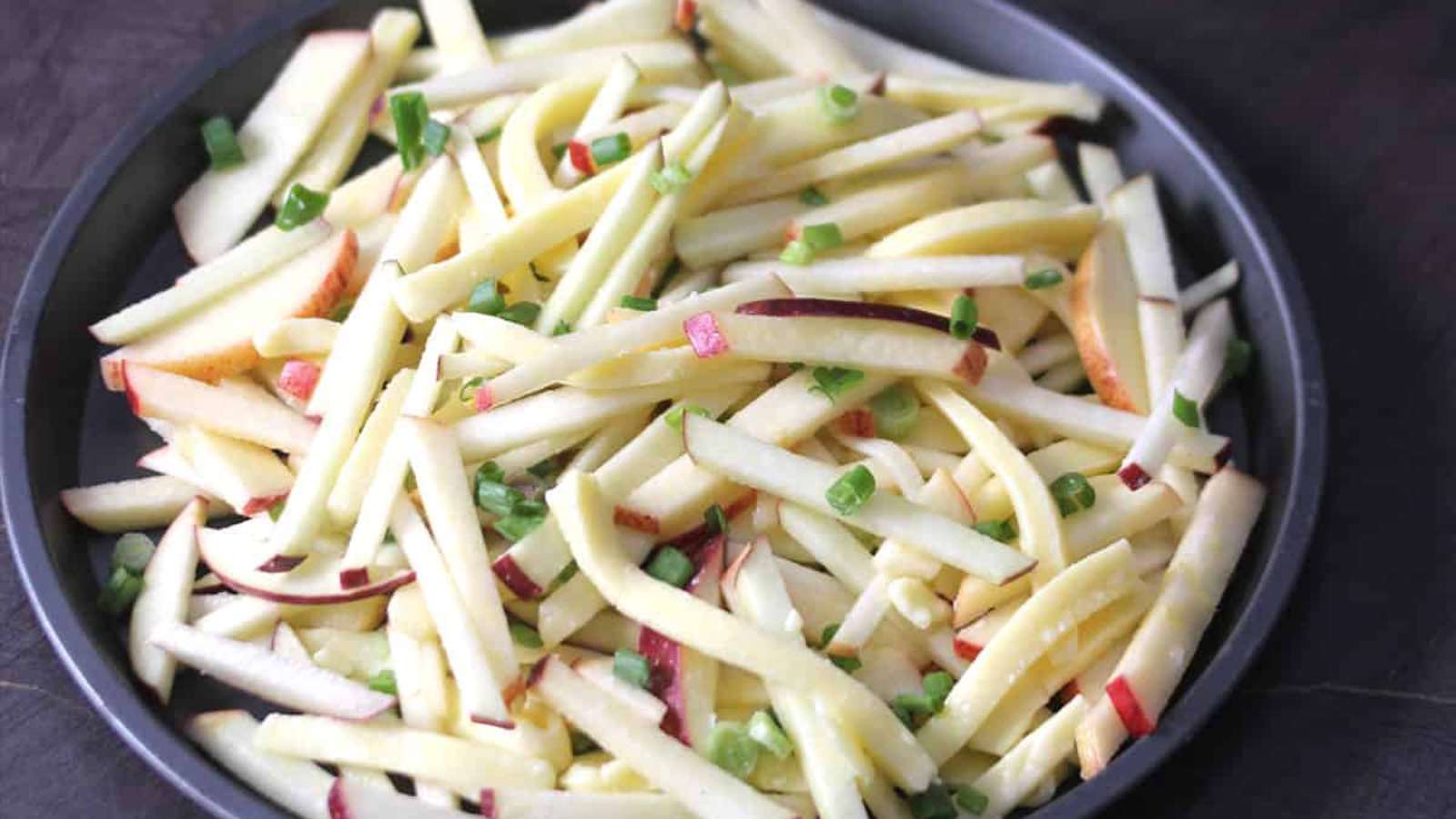 Easy Apple Salad recipe by Cook With Kushi.