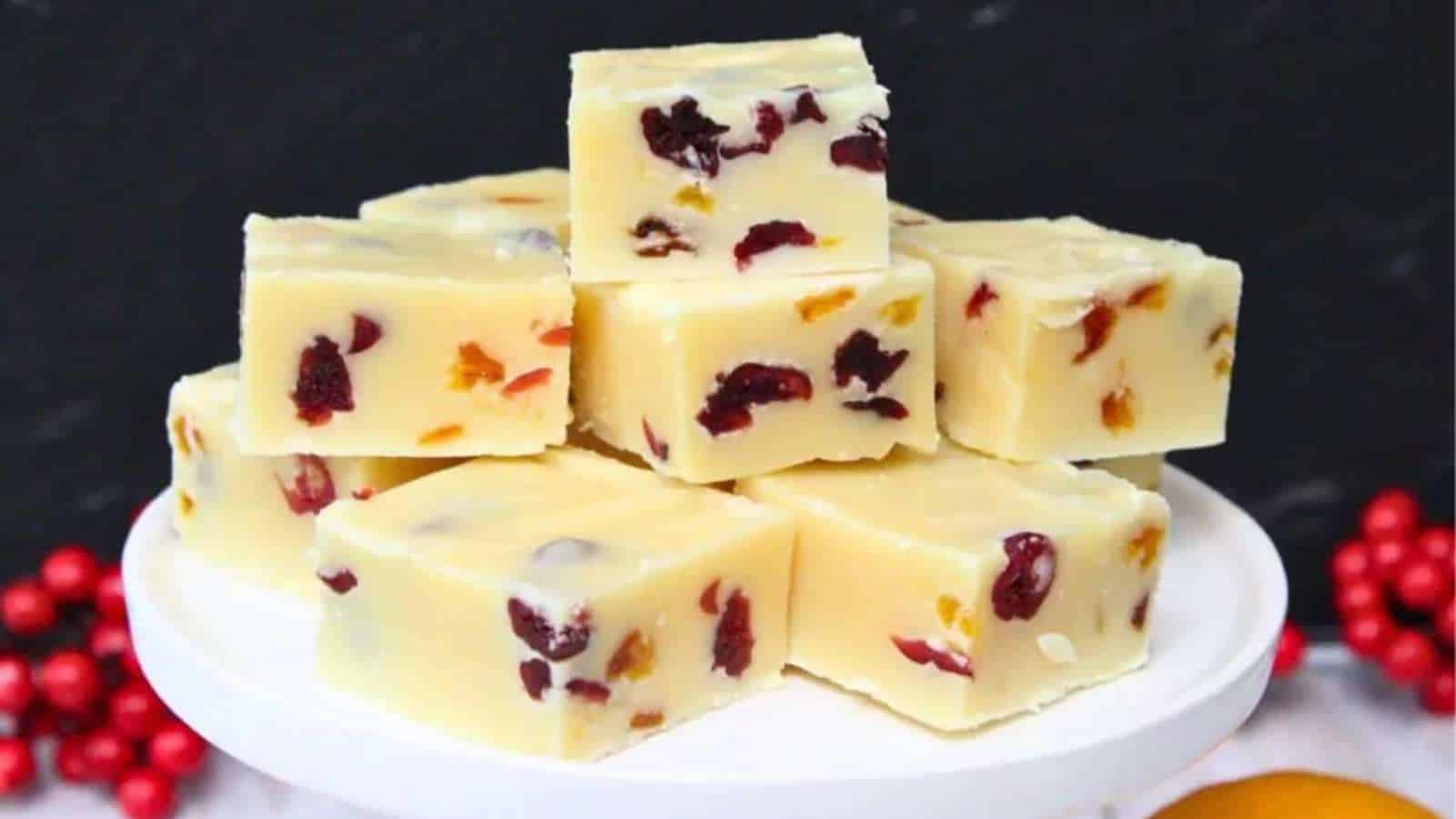 Cranberry Orange Fudge recipe by Dinners Done Quick.