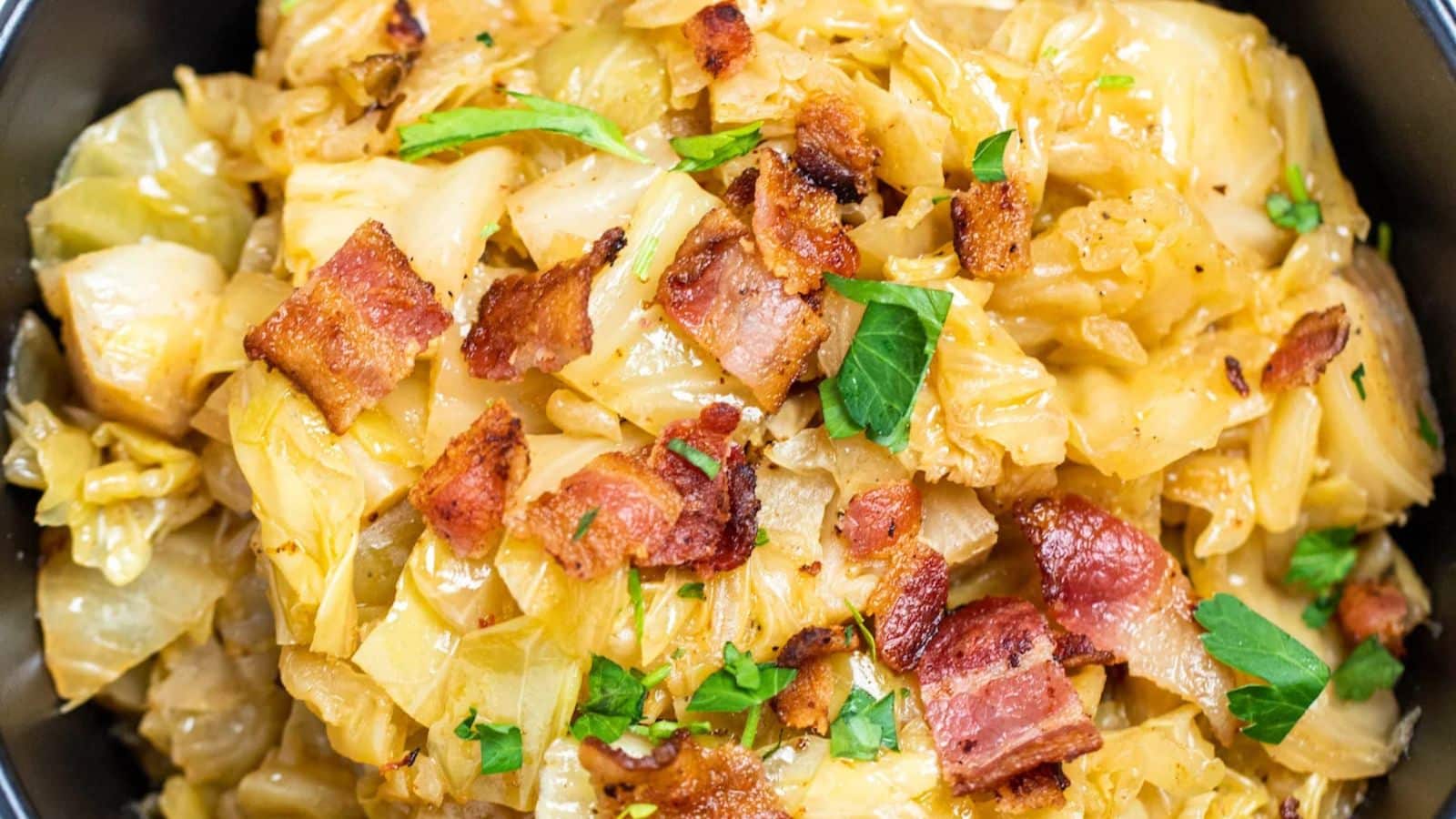 Crockpot Cabbage recipe by Dishing Delish.