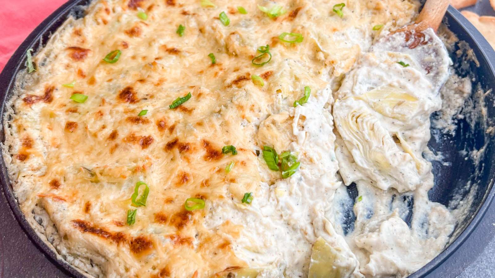 Skillet Artichoke Dip recipe by Dutch Oven Daddy.