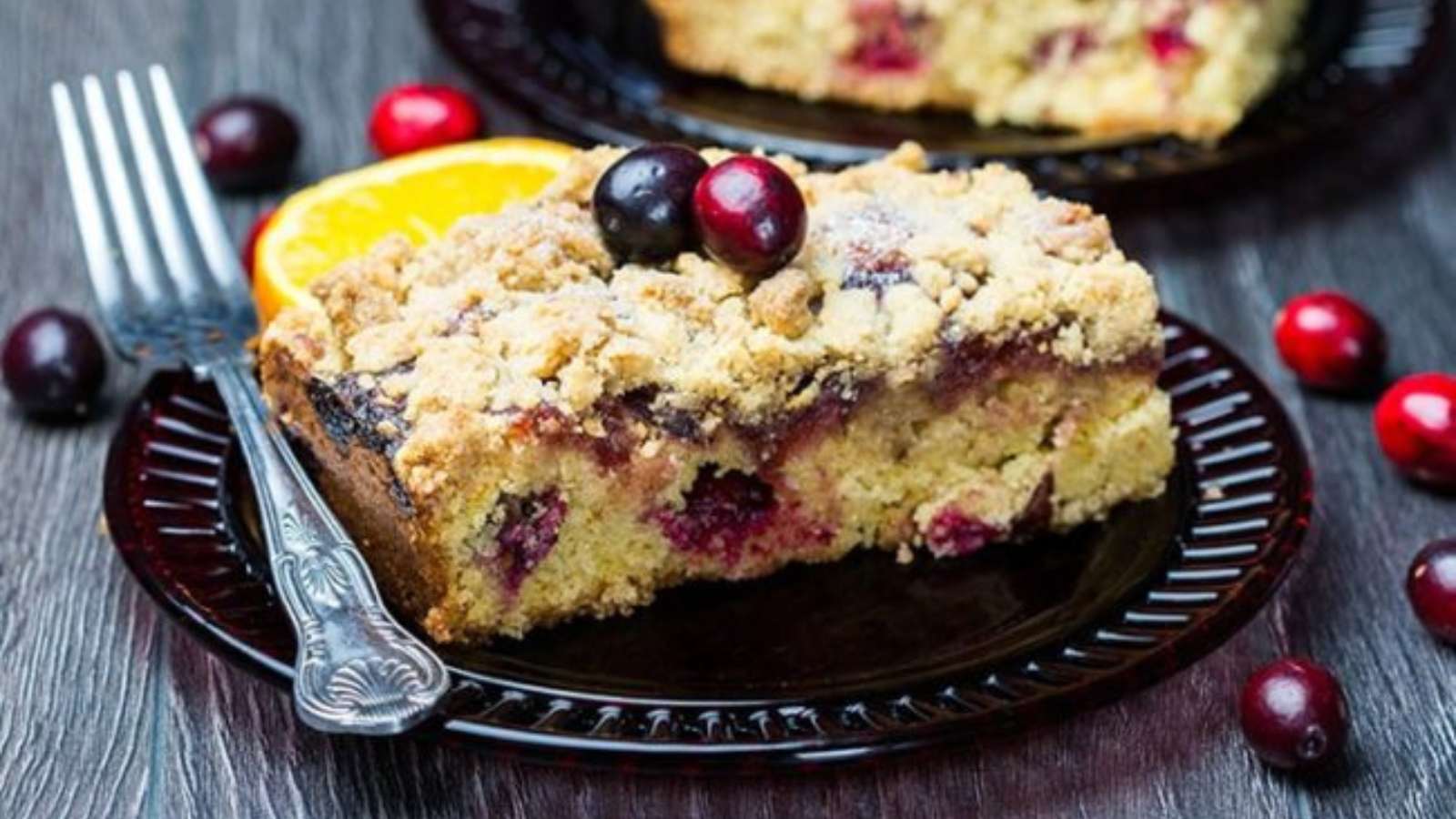Cranberry And Orange Crumb Cake recipe by Erren’s Kitchen.