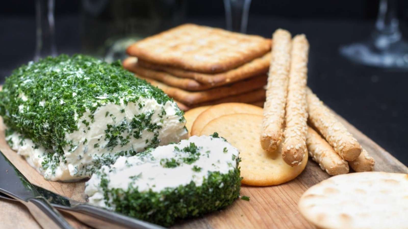 Garlic & Herb Cream Cheese Log recipe by Erren’s Kitchen.