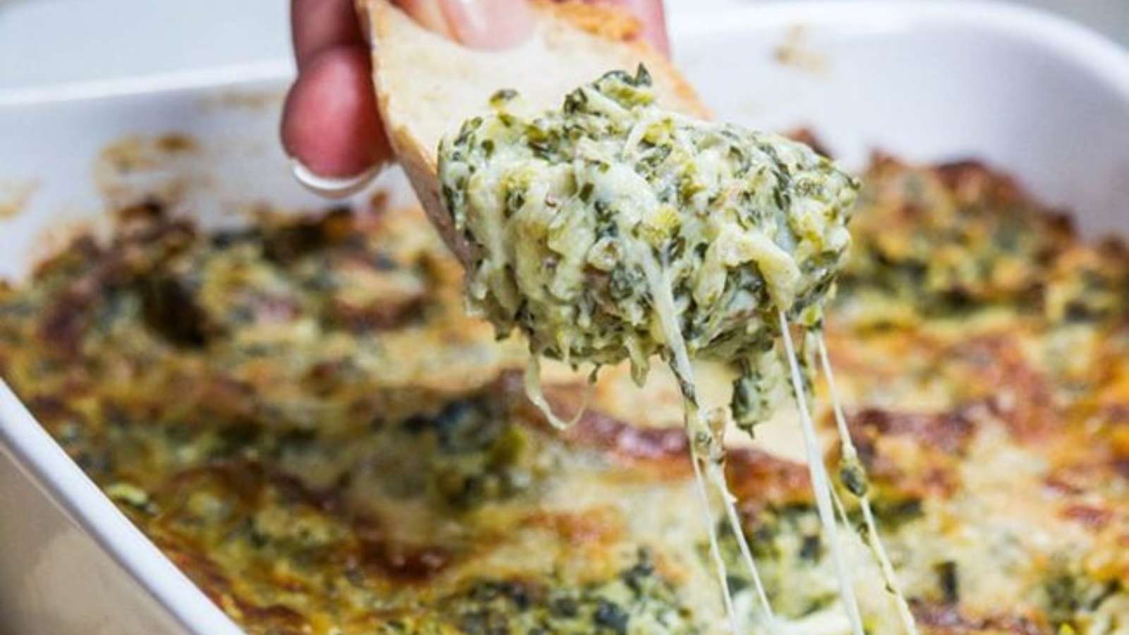 Hot Eggplant Spinach Dip recipe by Erren’s Kitchen.