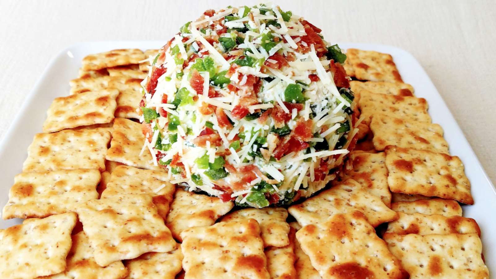 Jalapeno Bacon Swiss Cheese Ball recipe by Flavorful Eats.