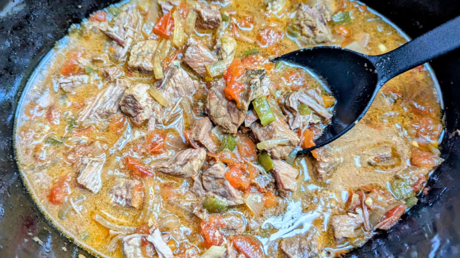 Slow Cooker Mexican Steak recipe by Flavorful Eats.