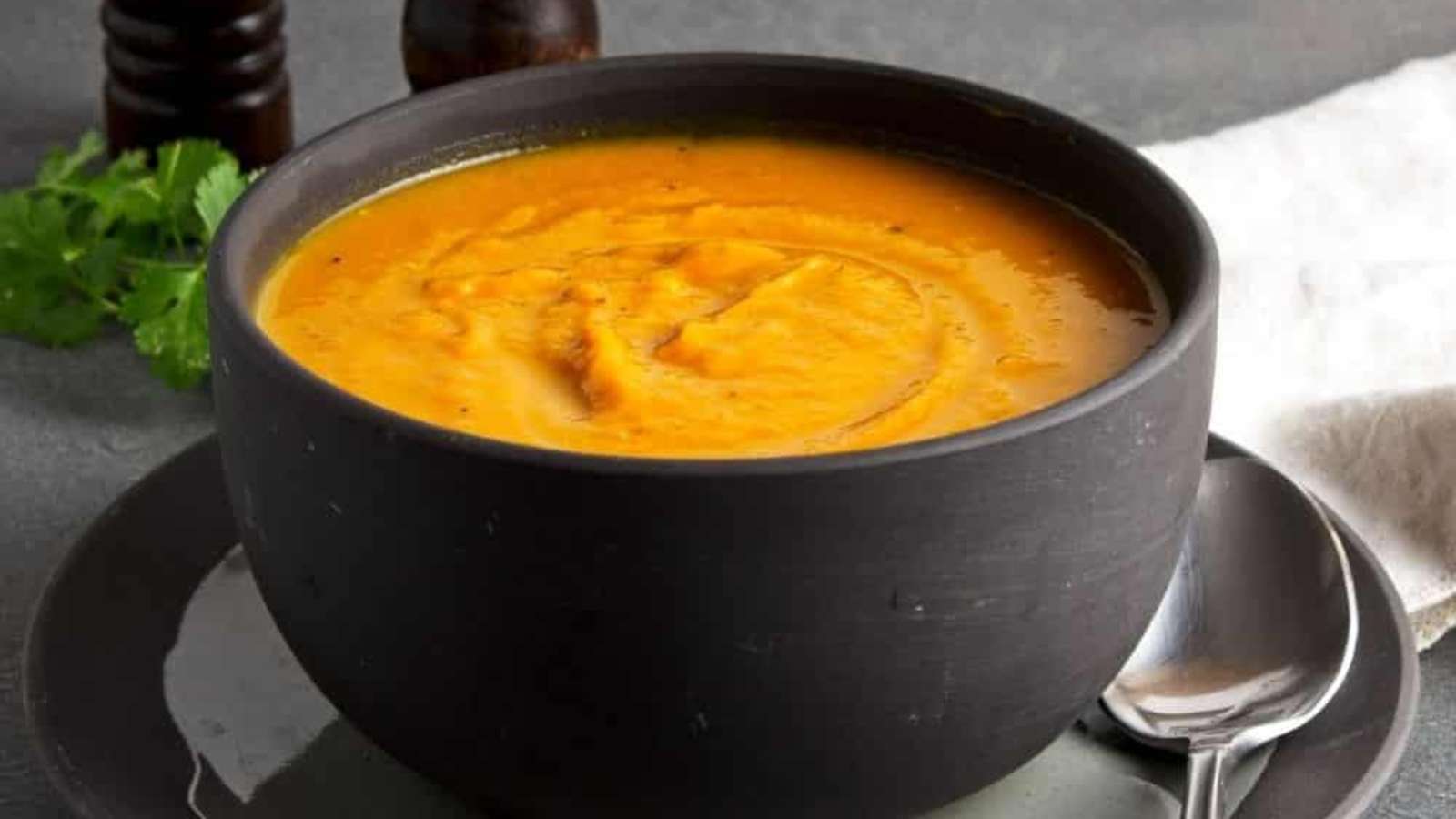 Sweet Potato Soup With Miso recipe by Food Wine And Love.