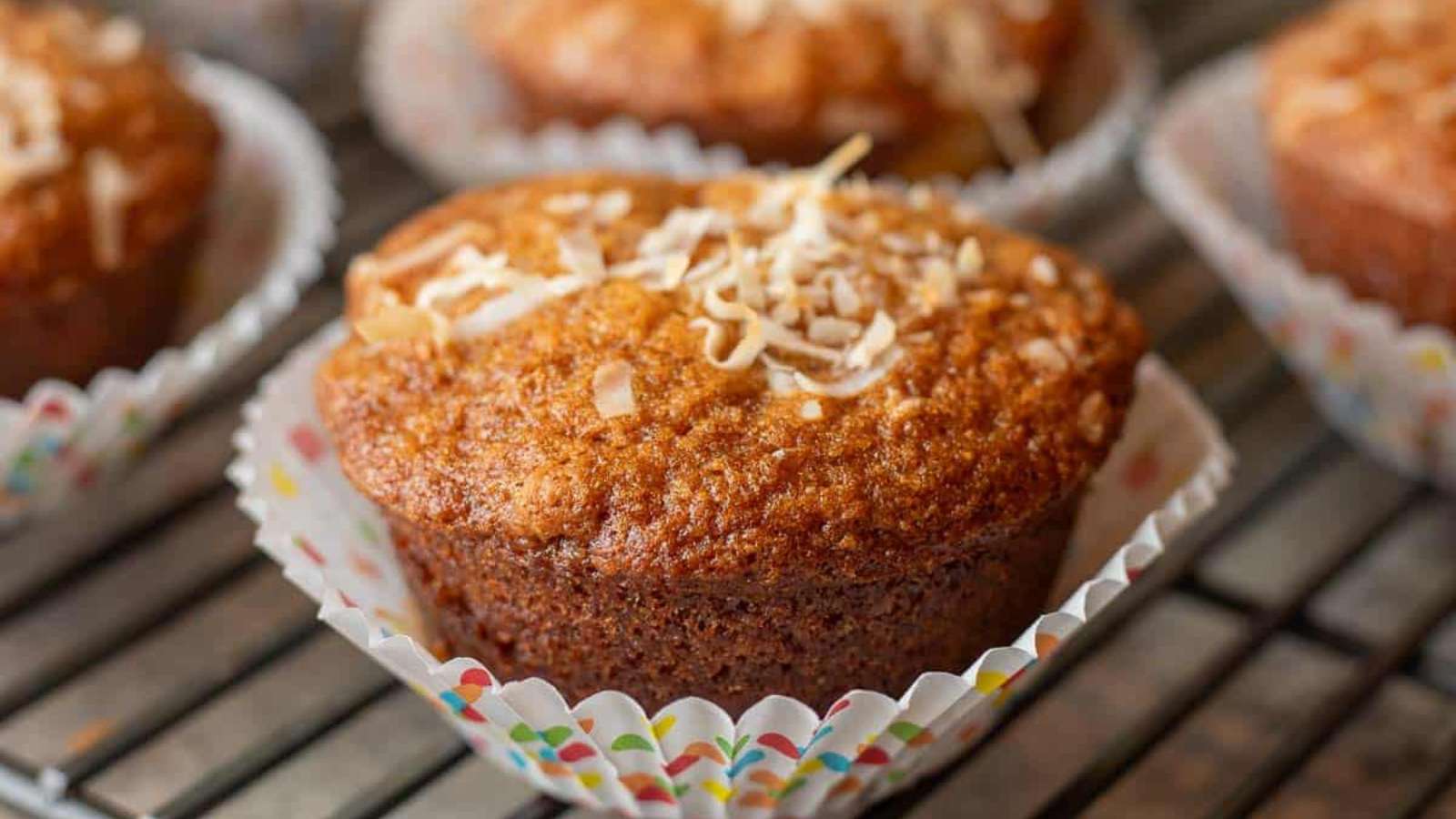 Extra Moist Pear Muffins recipe by Hilda's Kitchen Blog.