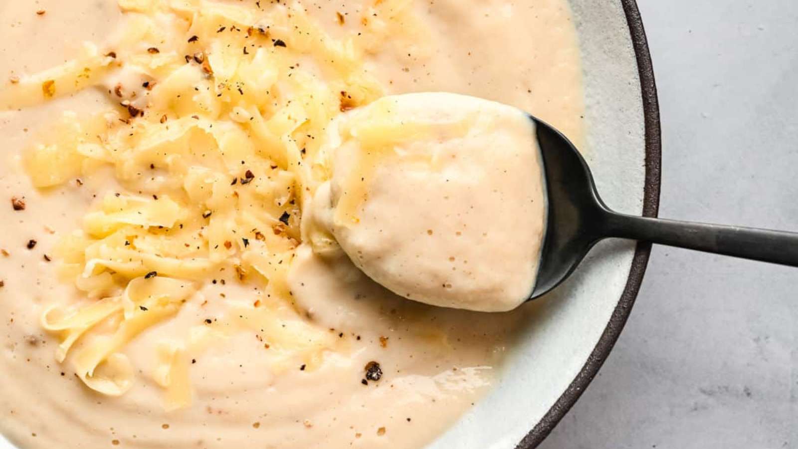 Wisconsin Cauliflower Soup recipe by I Heart Eating.v