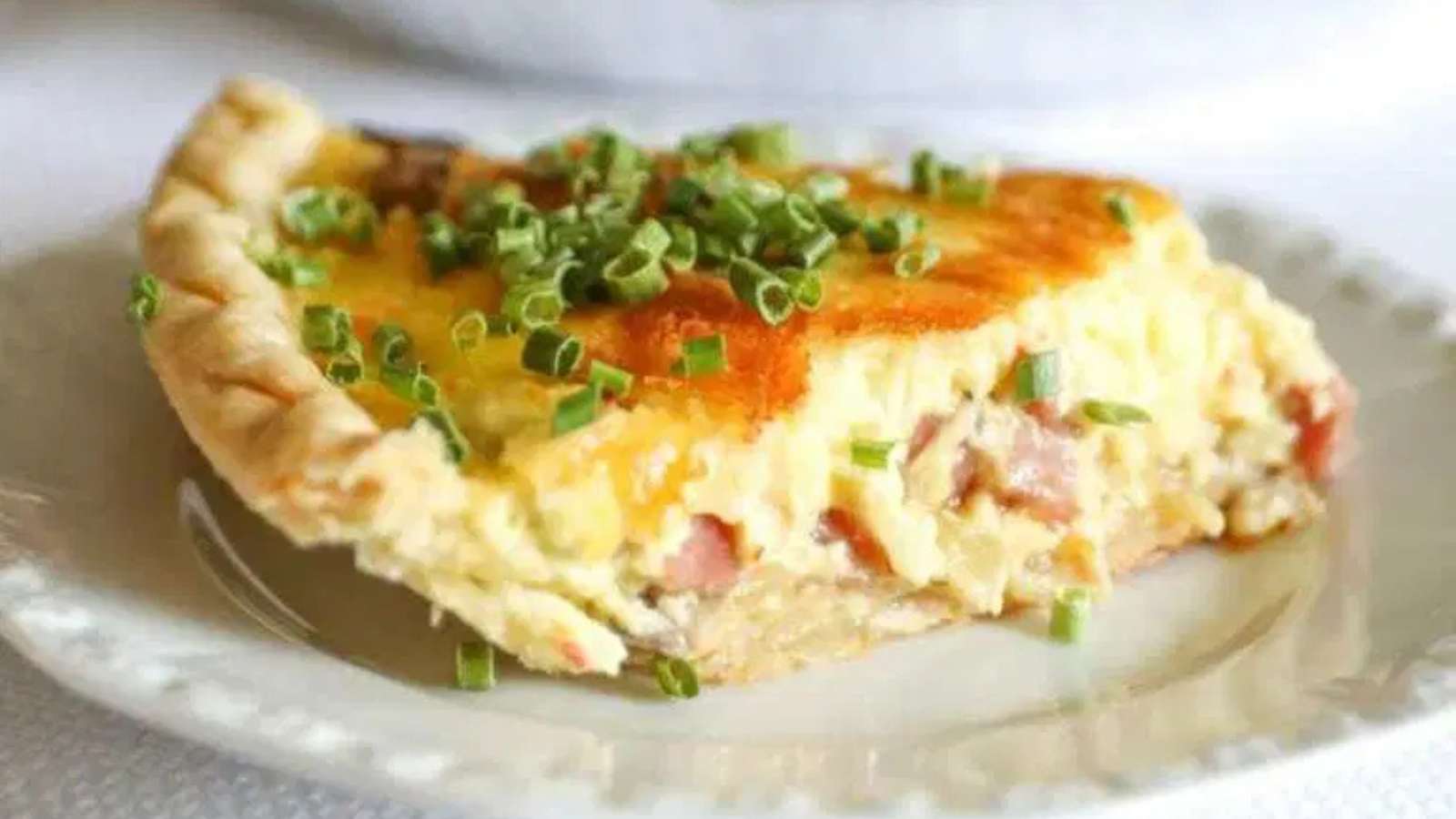 Ham And Mushroom Quiche recipe by JCP Eats.