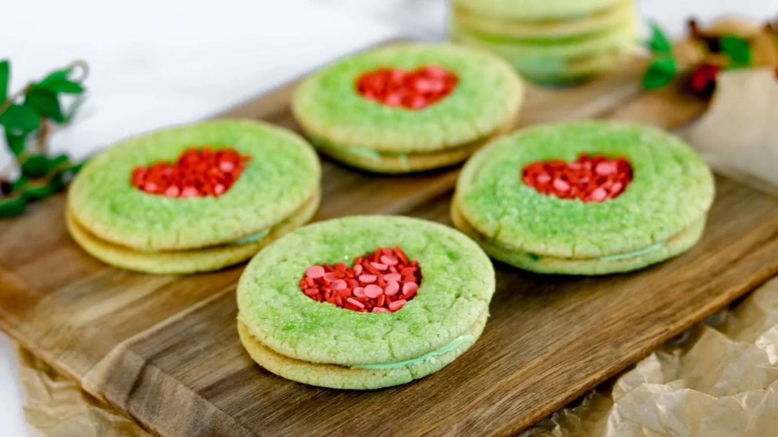 Green Grinch Sugar Cookies recipe by Kim Schob.