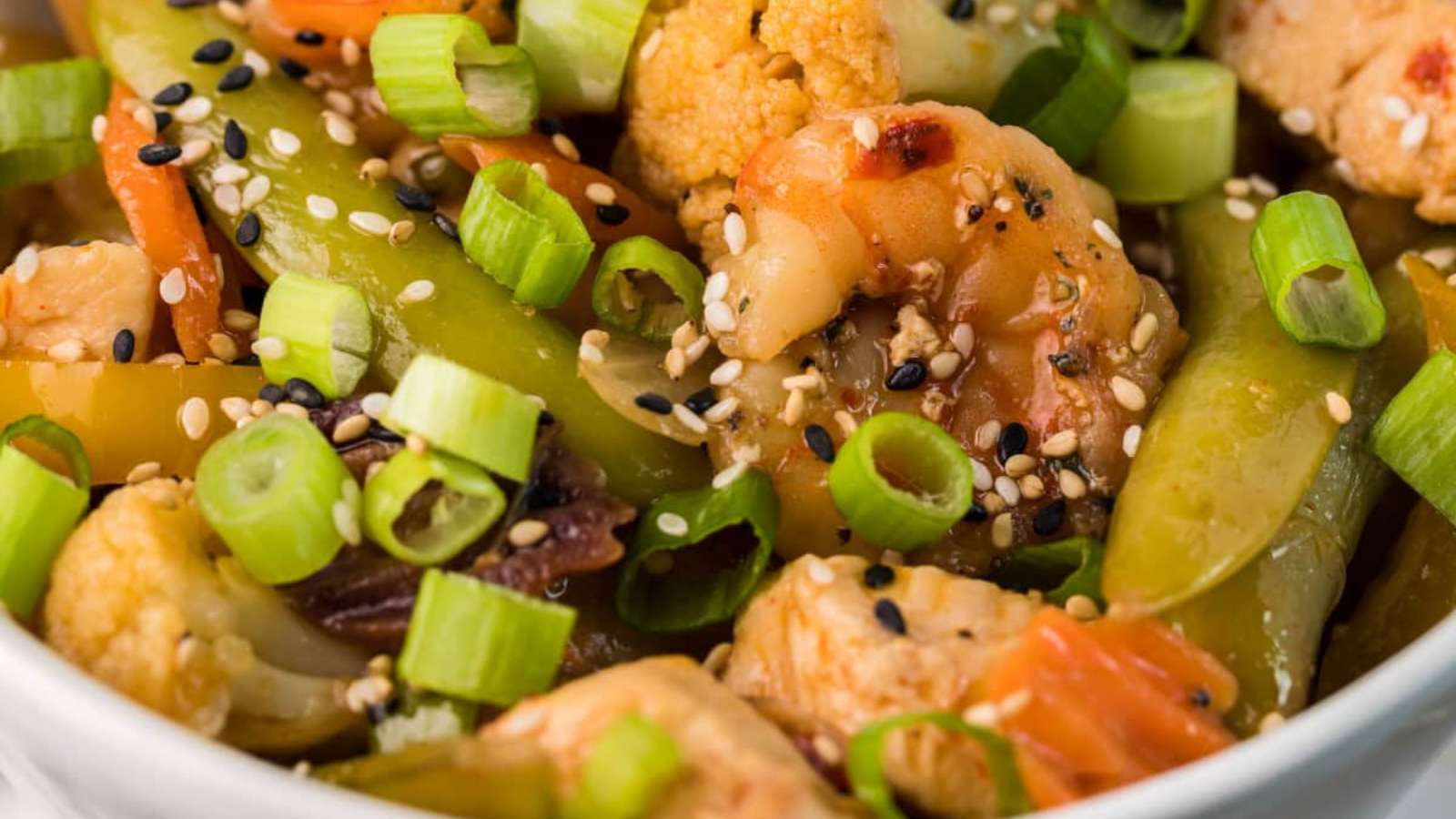 Chicken And Shrimp Stir Fry recipe by Kitchen Divas.
