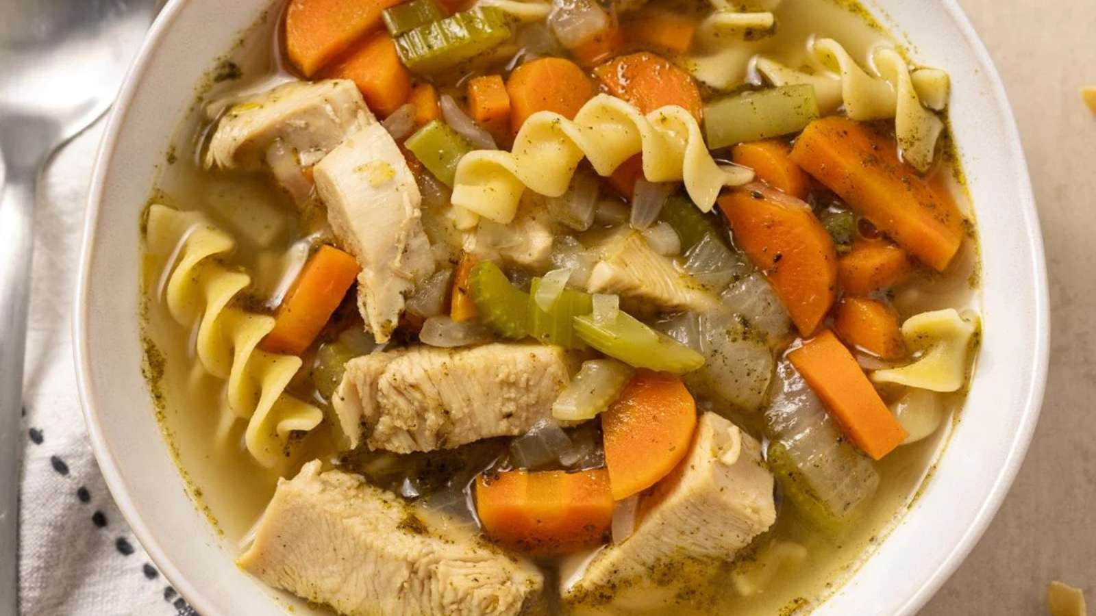 Leftover Turkey Carcass Soup recipe by Kitchen Divas.