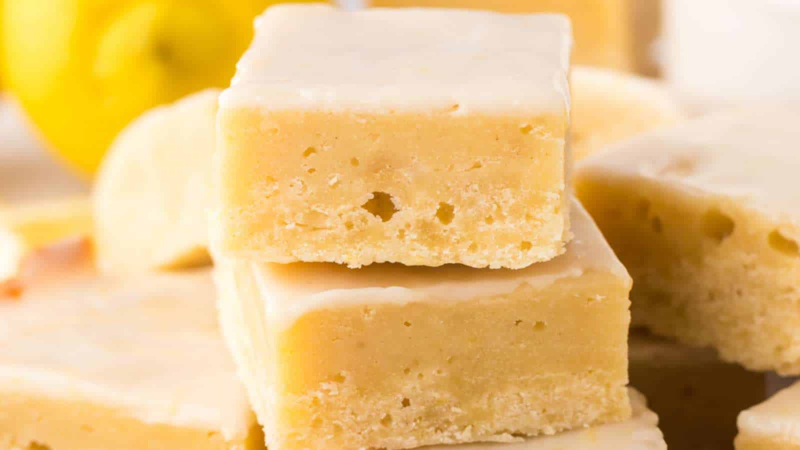 Lemon Brownies recipe by Kitchen Divas.