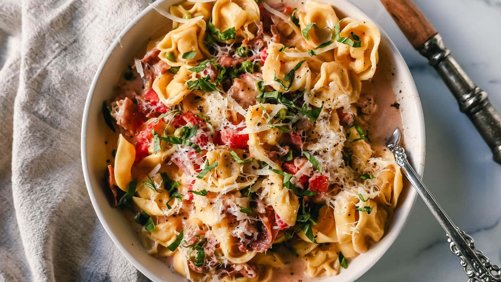 Christmas Tortellini Pasta recipe by Modern Honey.