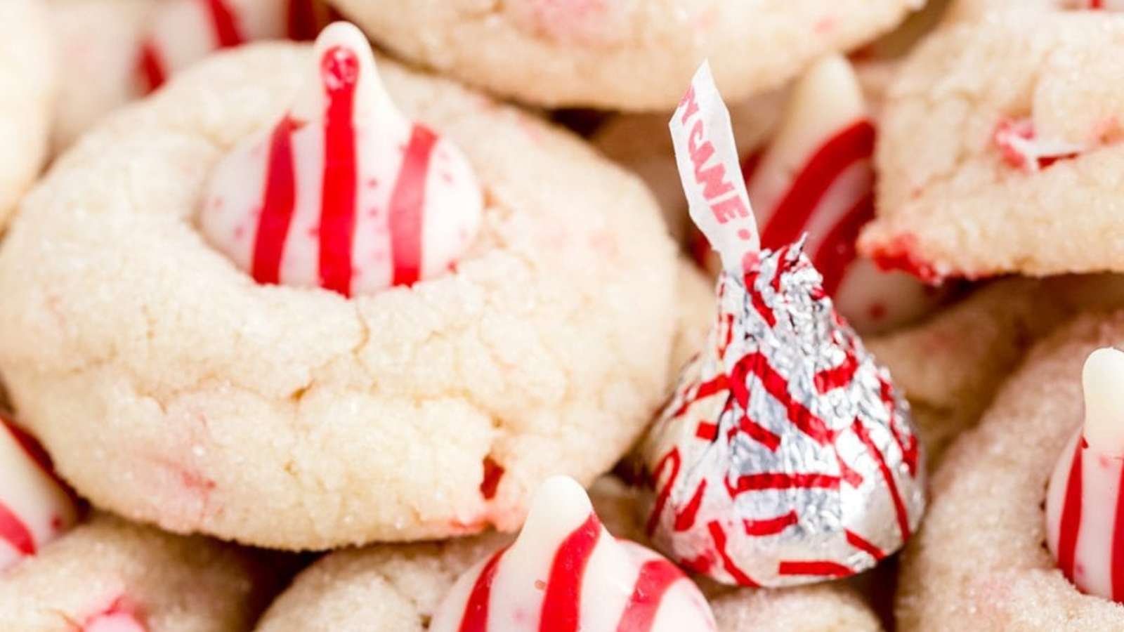 Candy Cane Kiss Cookies recipe by Princess Pinky Girl.