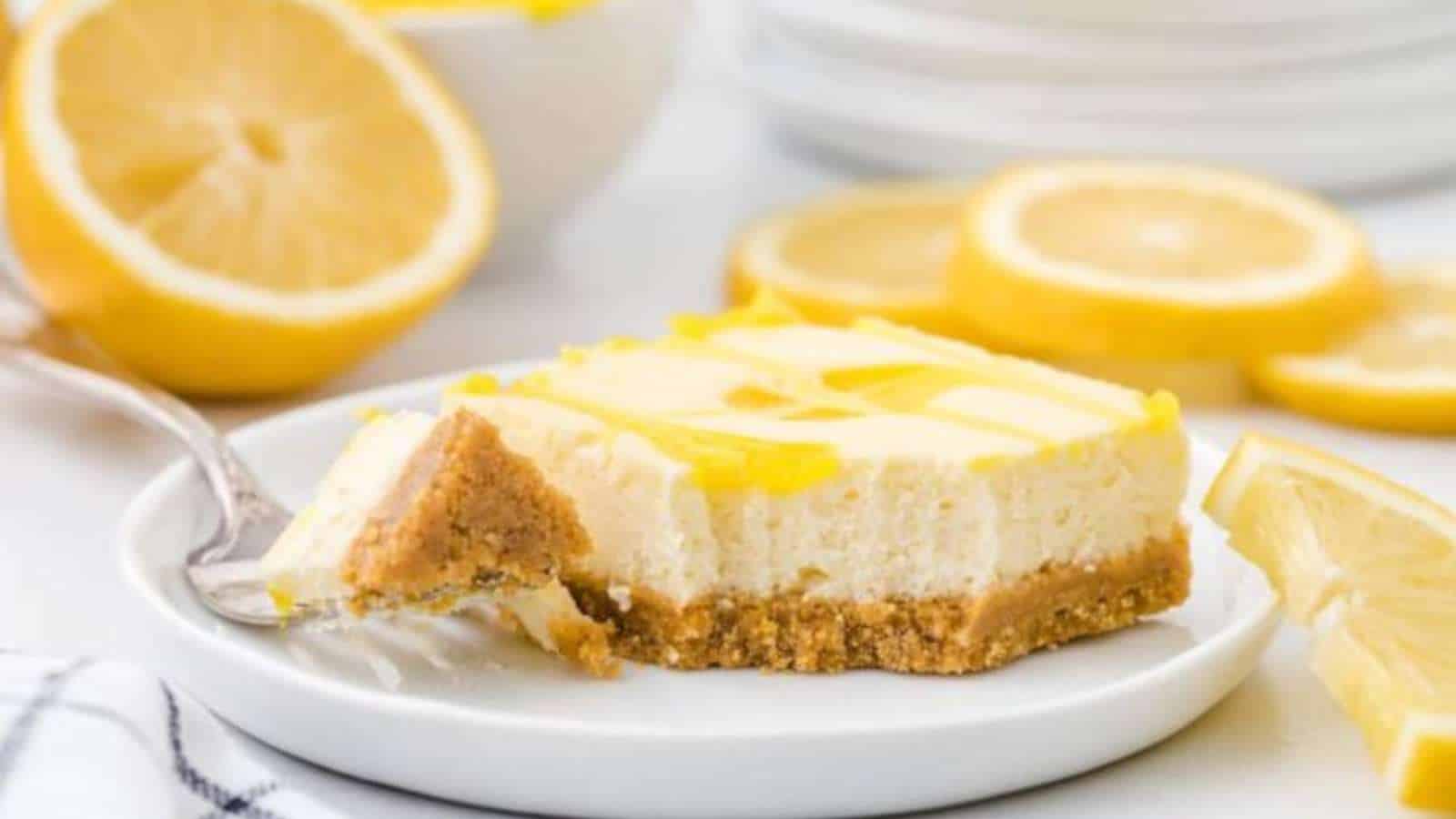 Lemon Cheesecake Bars recipe by Princess Pinky Girl.