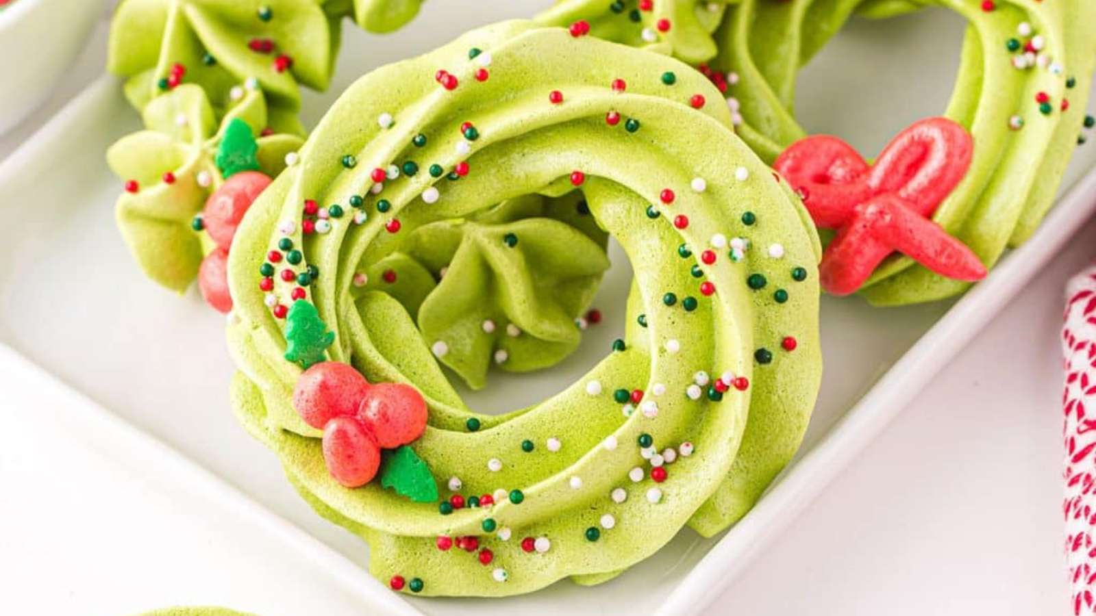 Meringue Wreath Cookies recipe by Princess Pinky Girl.