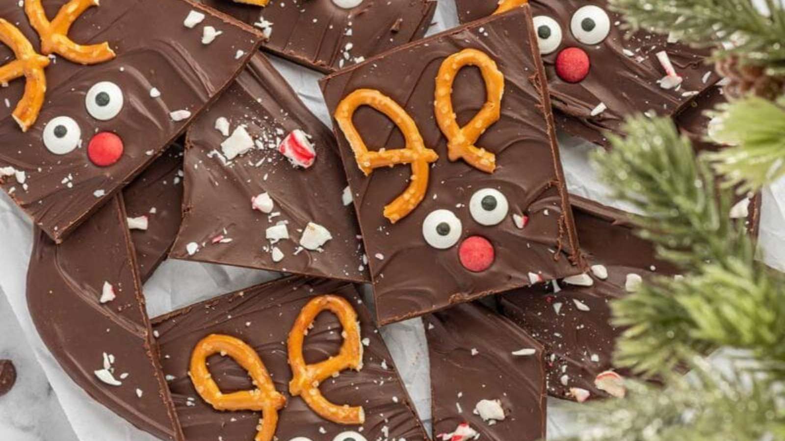 Reindeer Chocolate Bark recipe by Princess Pinky Girl.