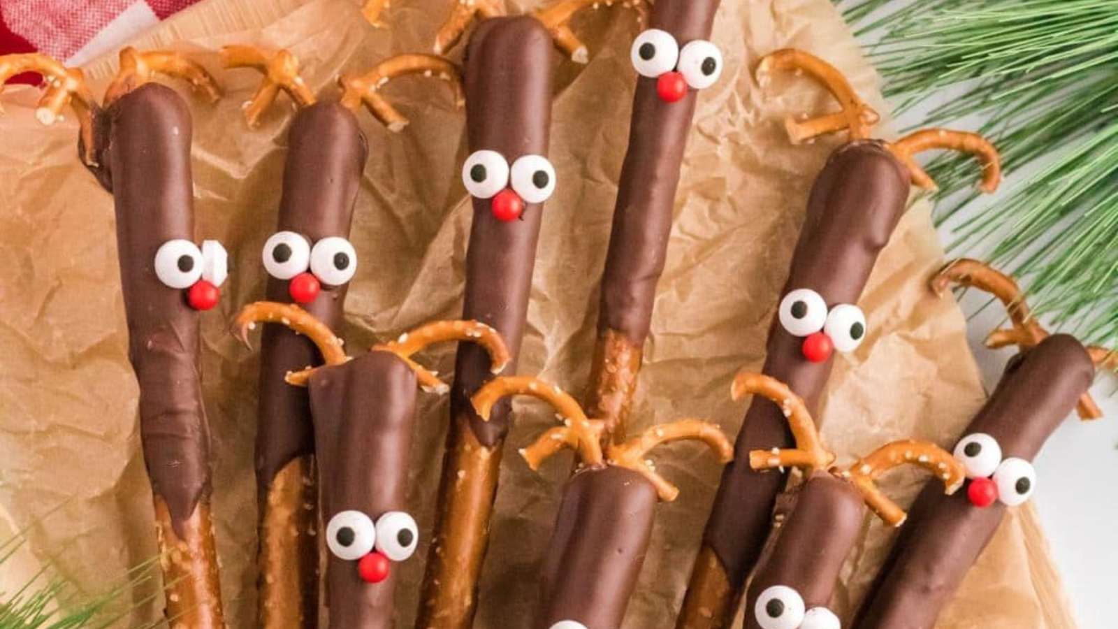 Reindeer Pretzel Rods recipe by Princess Pinky Girl.