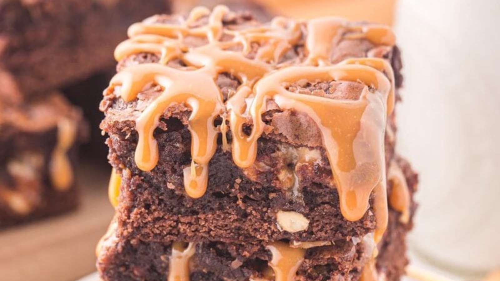 Snickers Brownies recipe by Princess Pinky Girl.