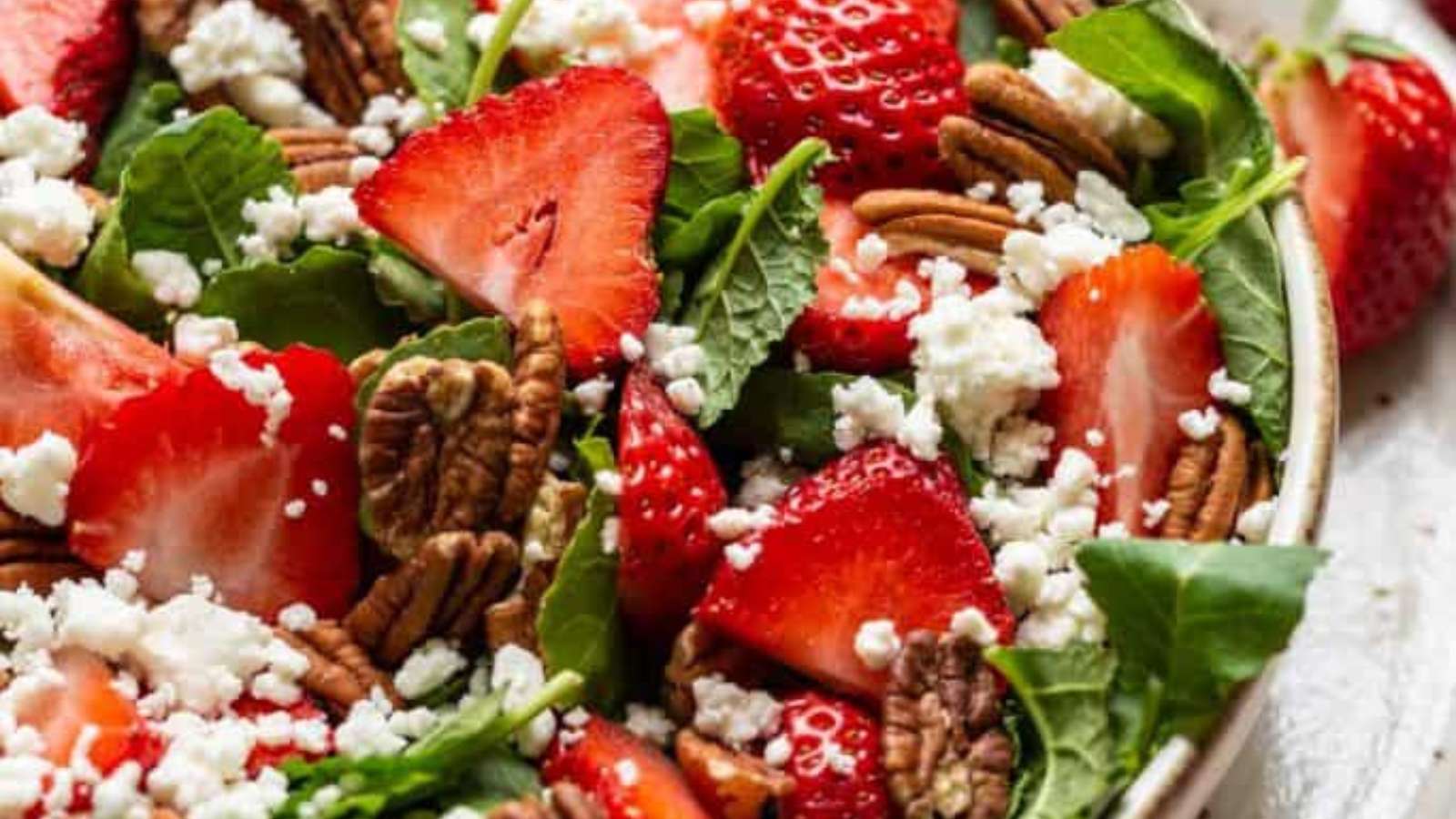 Strawberry Feta Salad recipe by Seasonal Cravings.