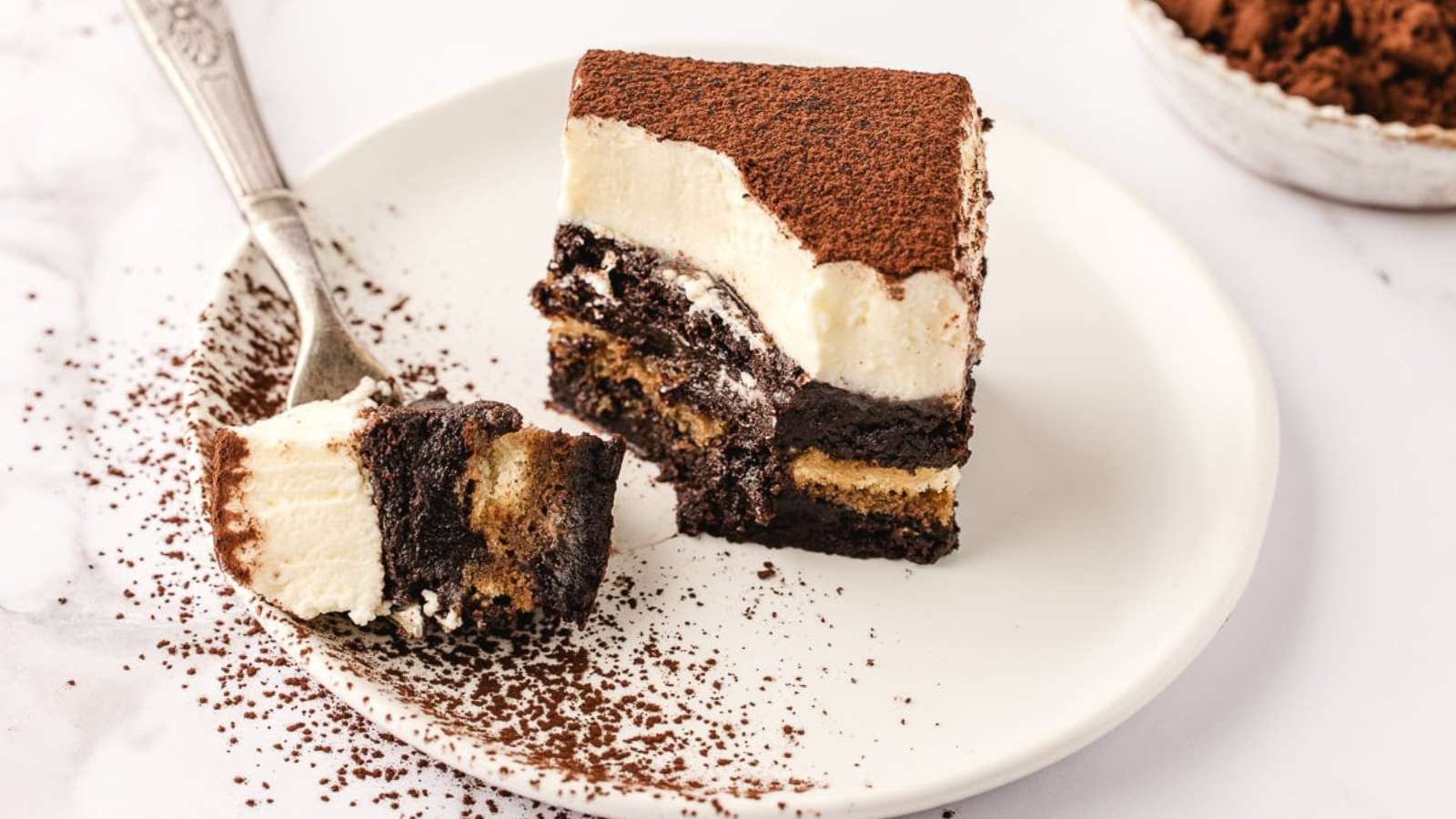 Tiramisu Brownies recipe by Seasonal Cravings.