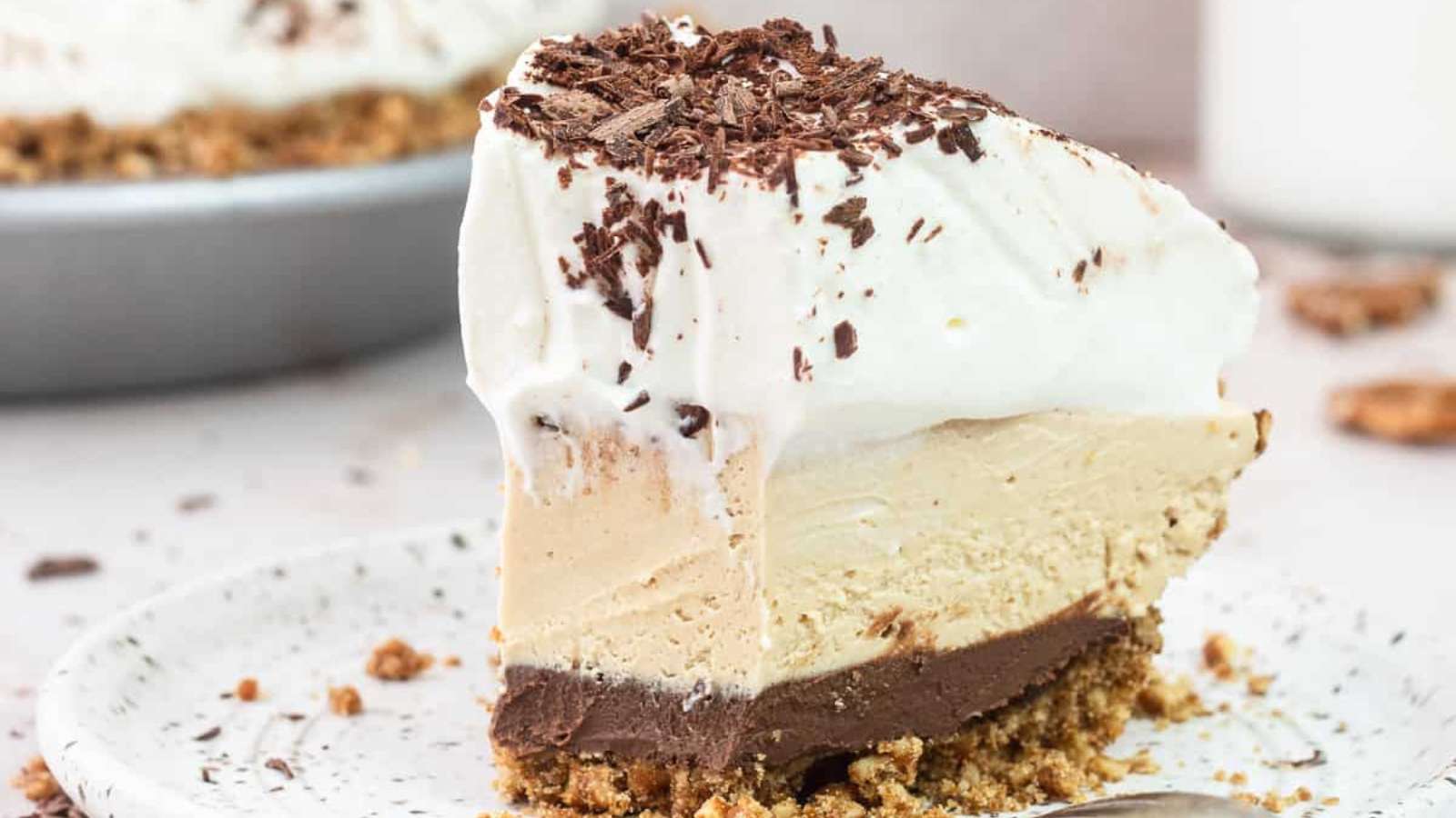 Peanut Butter Pretzel Pie recipe by Short Stack Kitchen.
