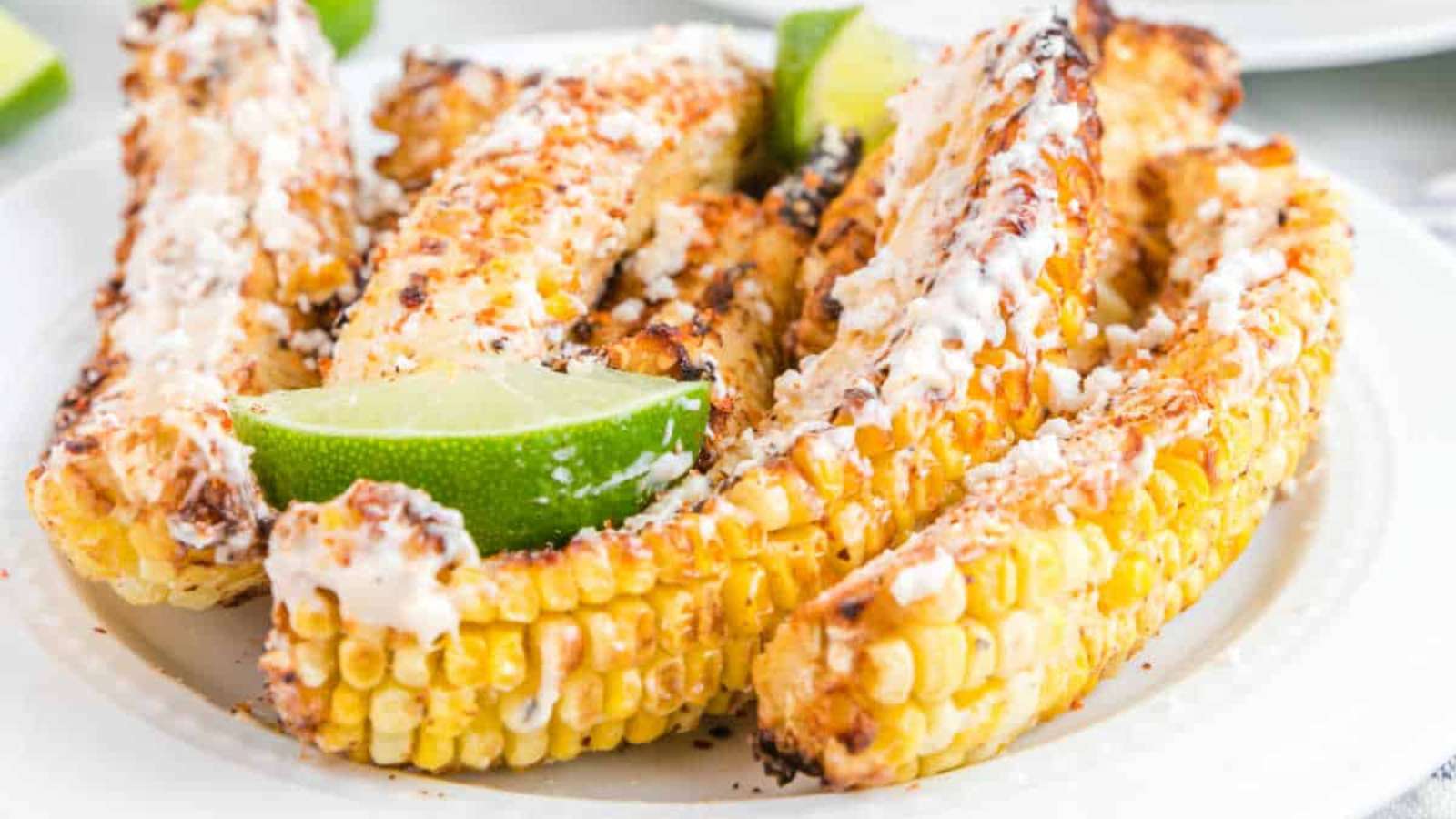 Air Fryer Corn Ribs recipe by Simply Stacie.