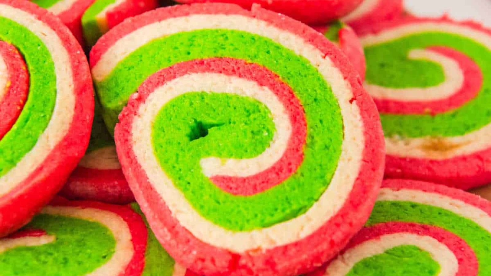 Christmas Pinwheel Cookies recipe by Simply Stacie.