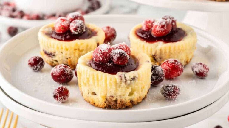Cranberry White Chocolate Cheesecake recipe by Simply Stacie.