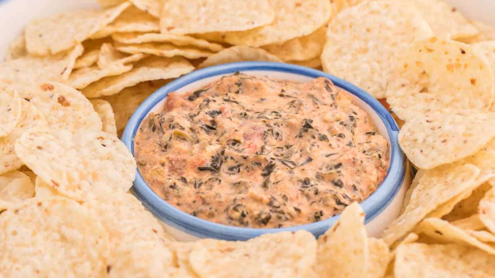 Tex-Mex Spinach Dip recipe by Simply Stacie.