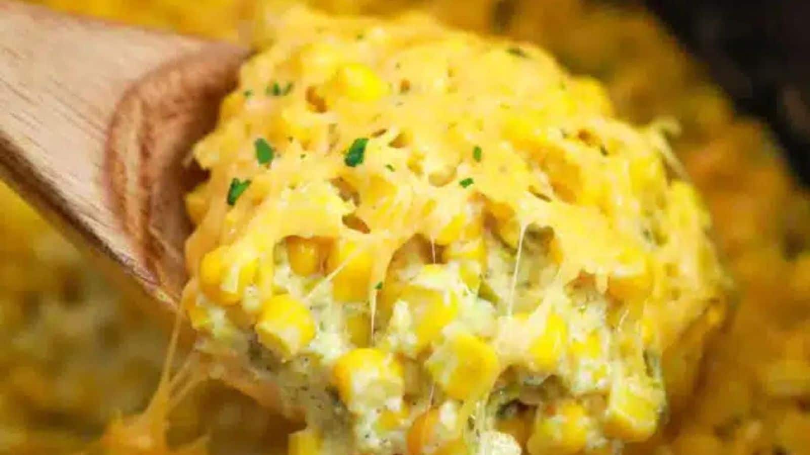 Slow Cooker Creamed Corn recipe by Sweet and Savory Meals.