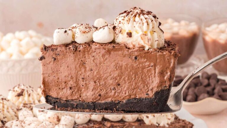 Hot Chocolate Pie recipe by Tessie's Table.