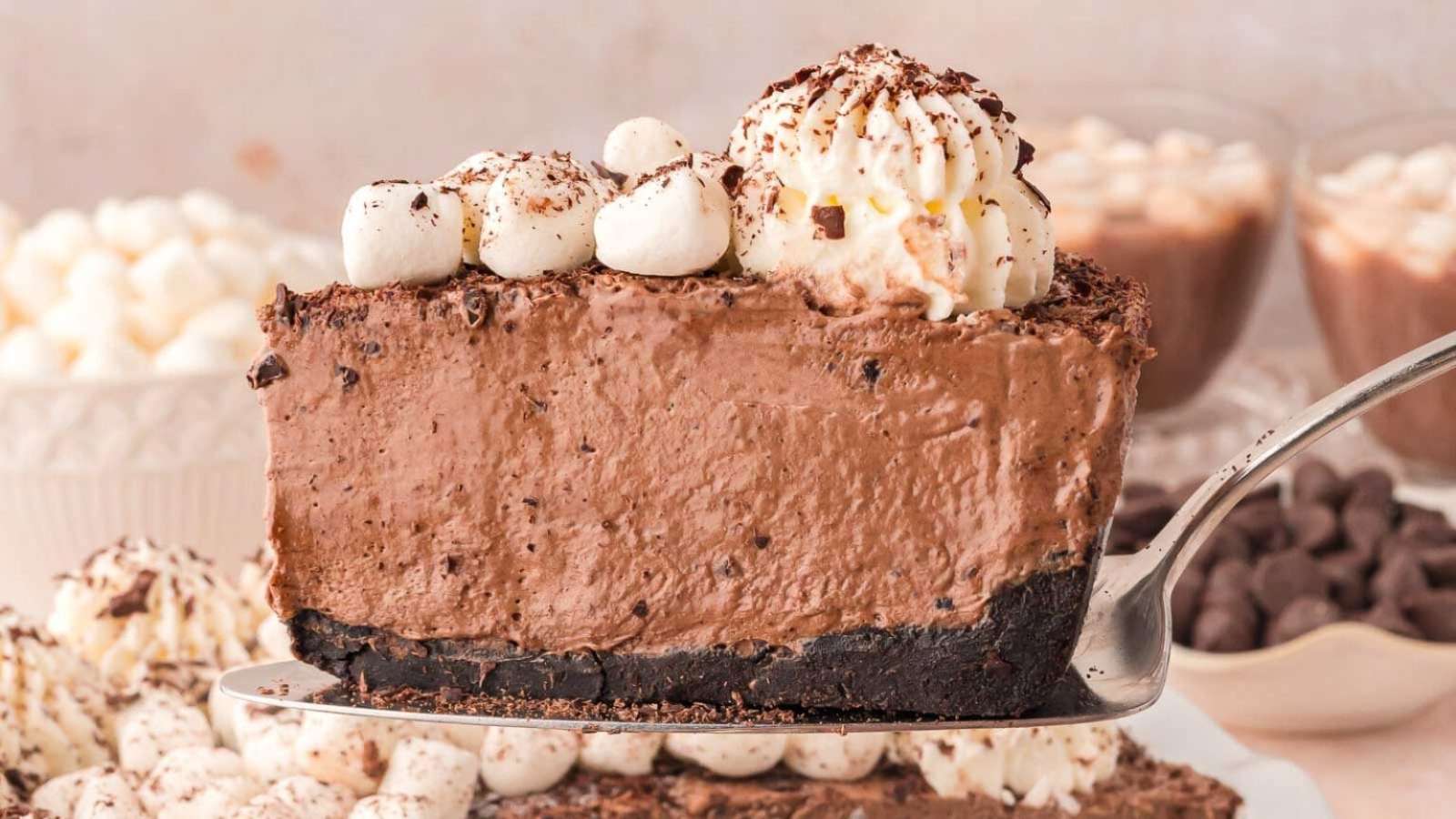 Hot Chocolate Pie recipe by Tessie's Table.