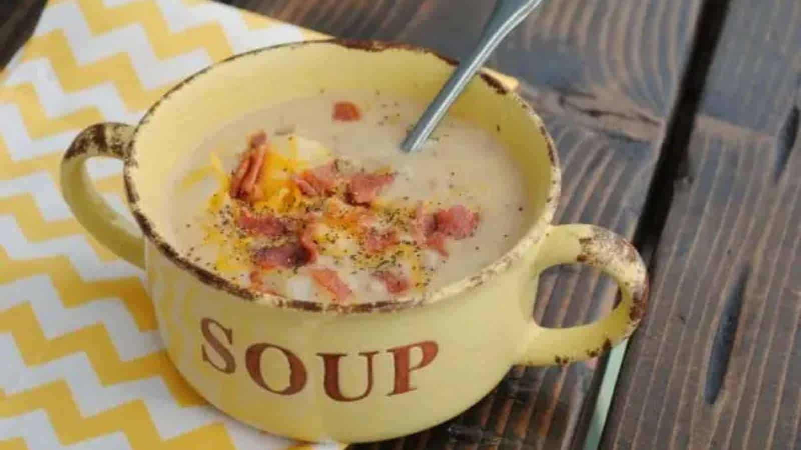 Bacon Cheeseburger Chowder recipe by The Benson Street.