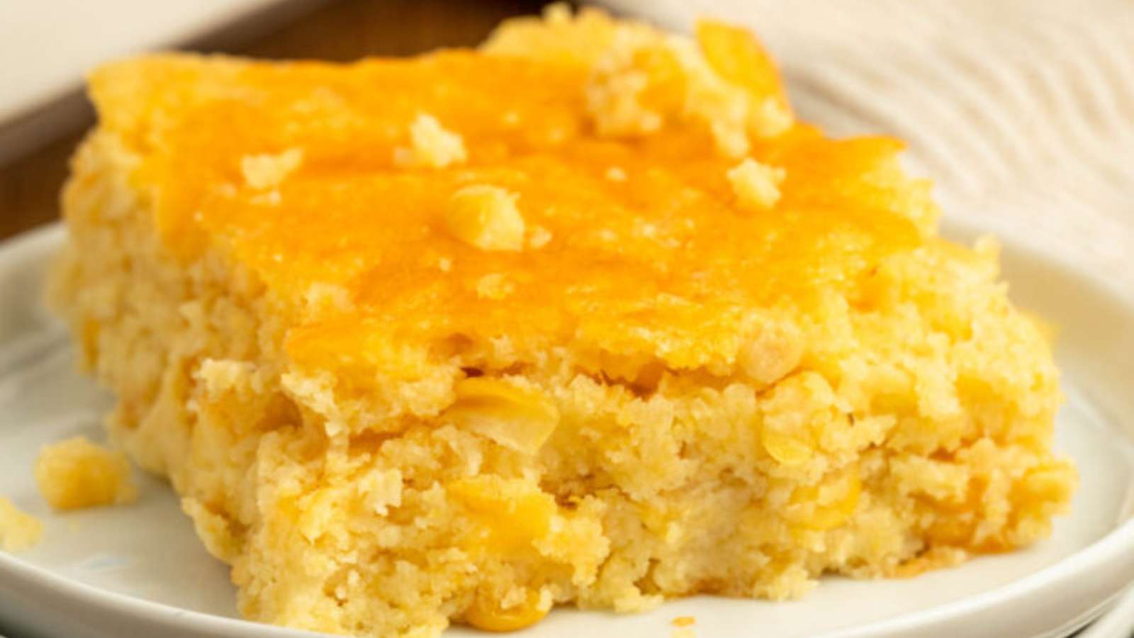 Jiffy Cornbread Casserole recipe by The Cookin Chicks.