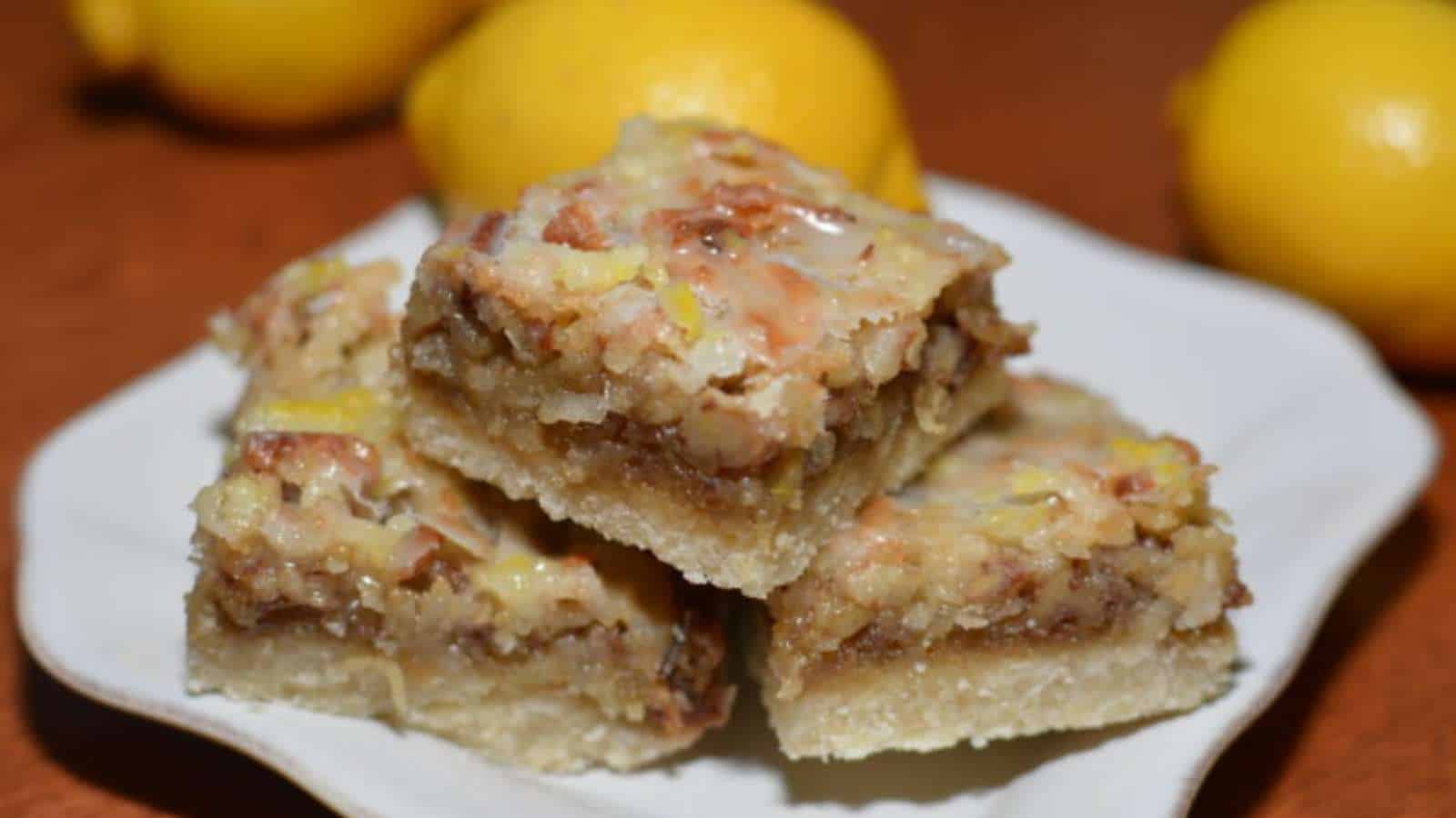 Lemon Dream Bars recipe by The Cookin Chicks.