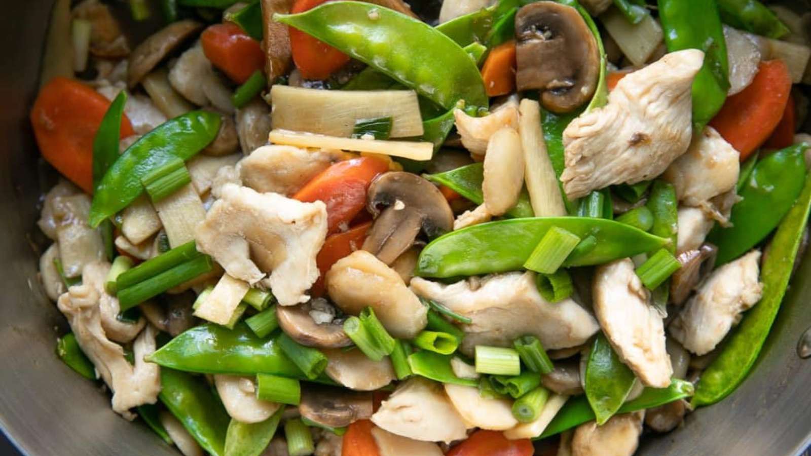 Moo Goo Gai Pan recipe by The Forked Spoon.