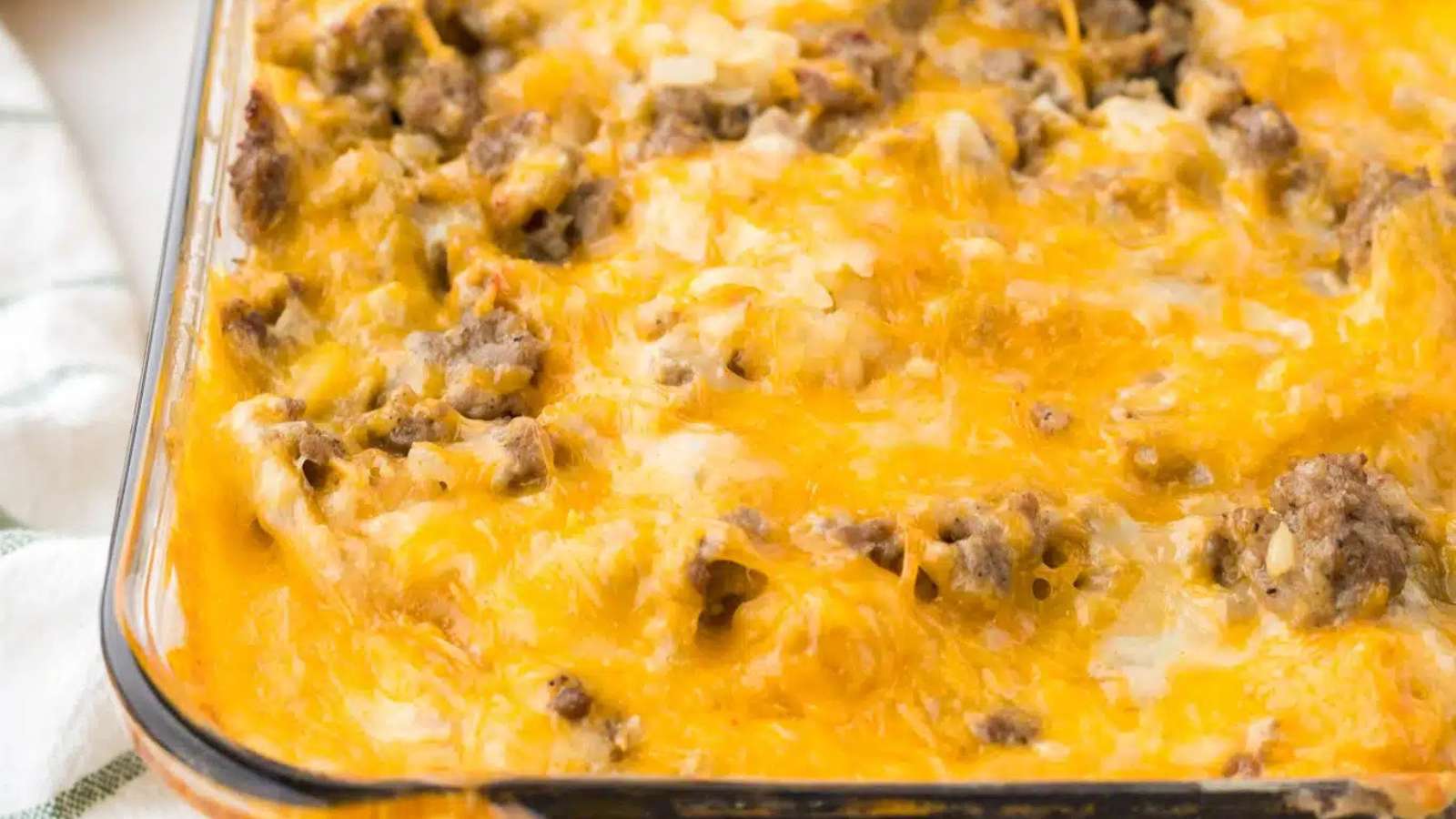 Tater Tot Breakfast Casserole recipe by The Forked Spoon.