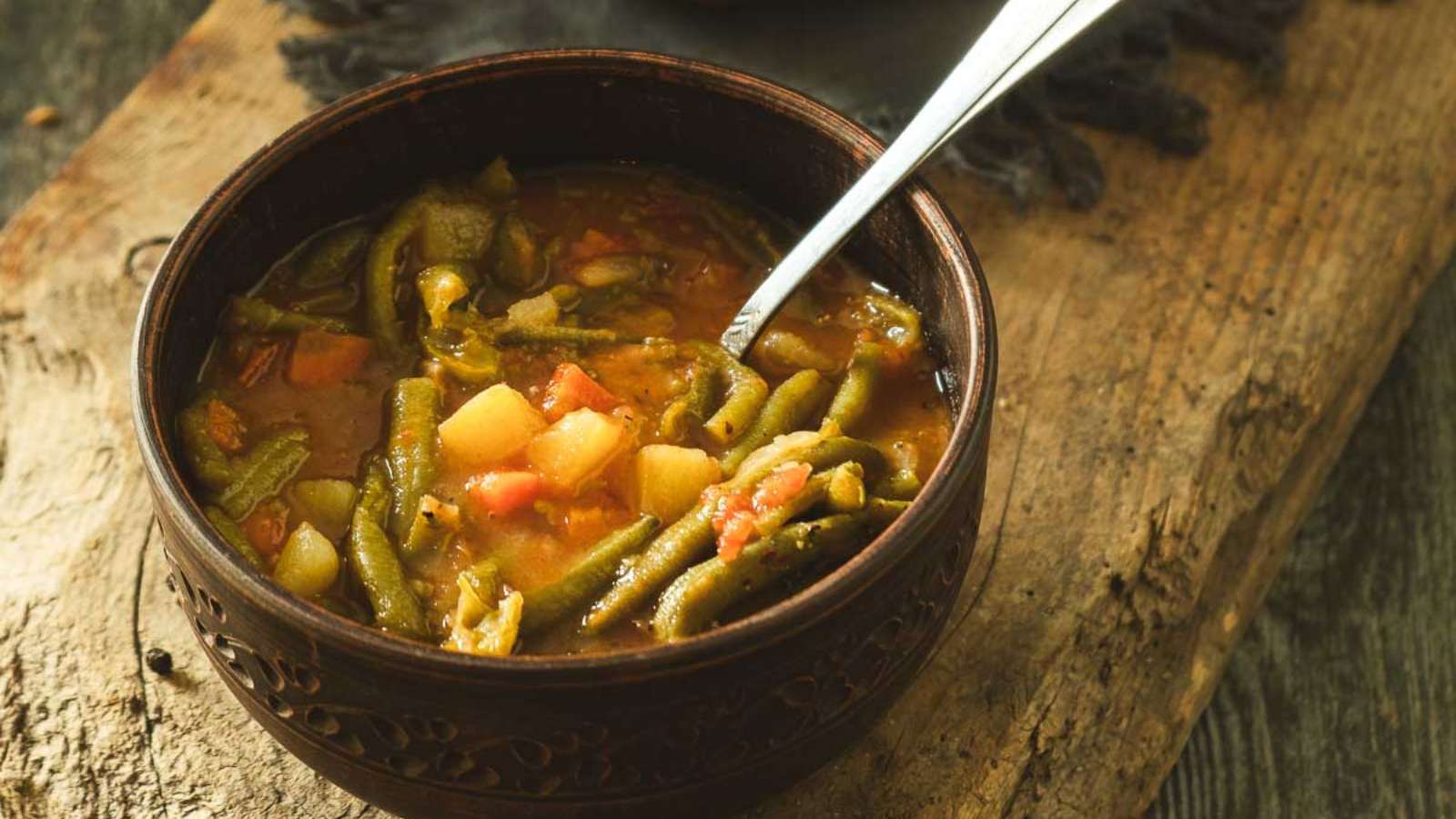 Rustic Green Bean Soup recipe by The Peasant’s Daughter.
