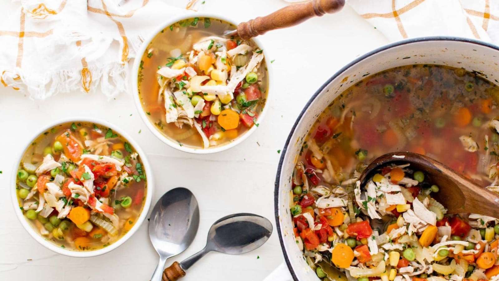 Turkey Vegetable Soup recipe by Yellow Bliss Road.