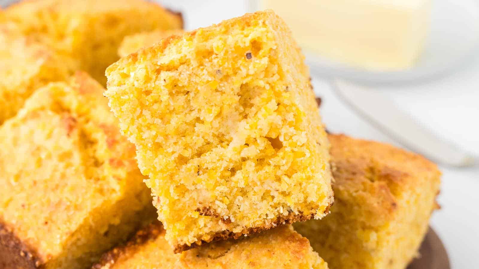 Cornbread recipe by Cheerful Cook.